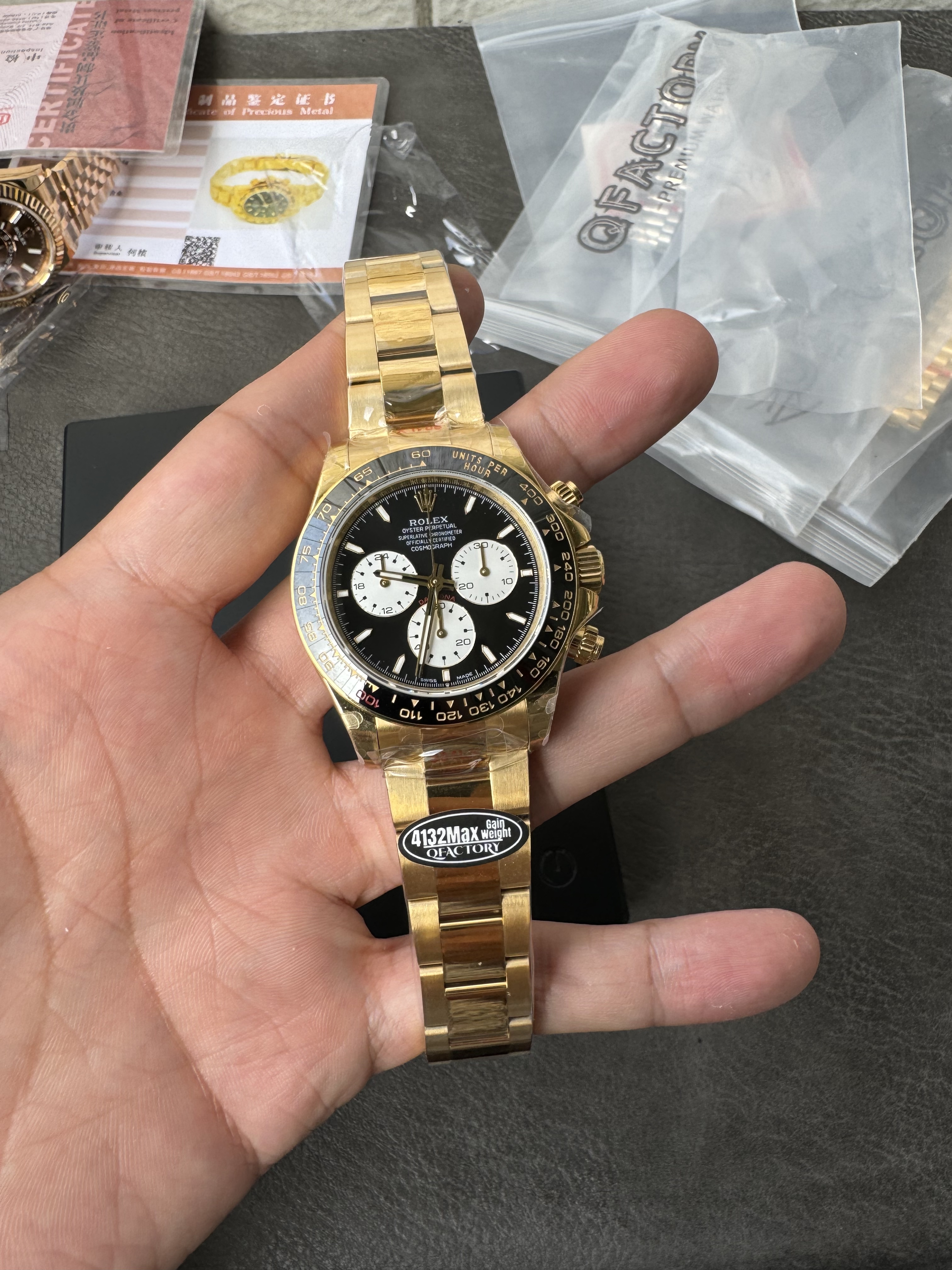 Rolex Super Clone Watches 1:1 Le Mans Daytona 100 Years Anniversary 18K Gold 4132 Movement