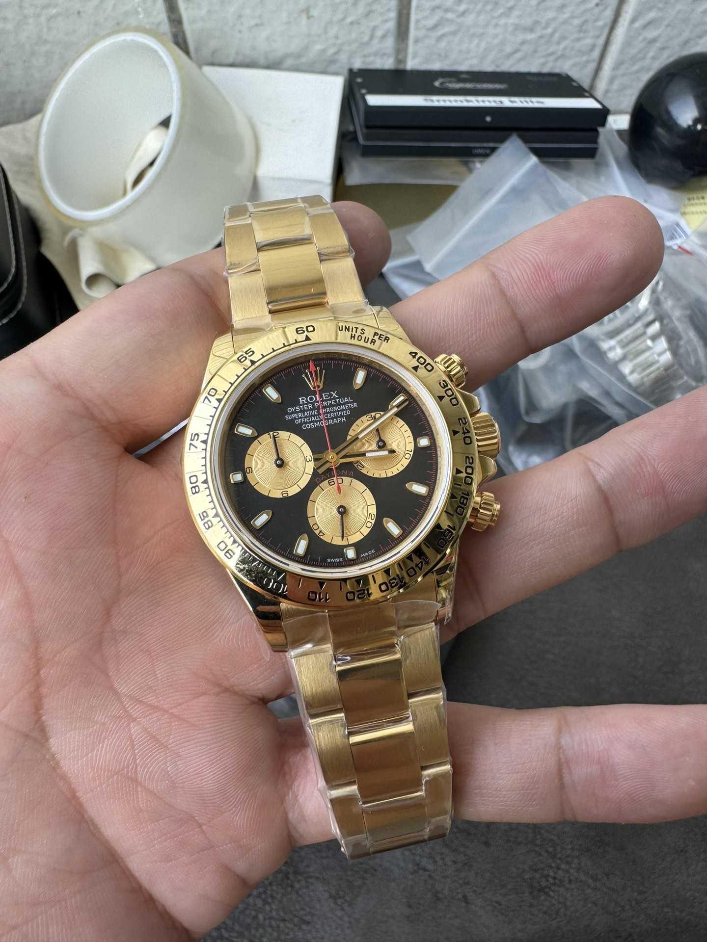 Super Clone Rolex 1:1 Daytona 116528 Paul Newman Dial – Gold Case | 4130 Movement