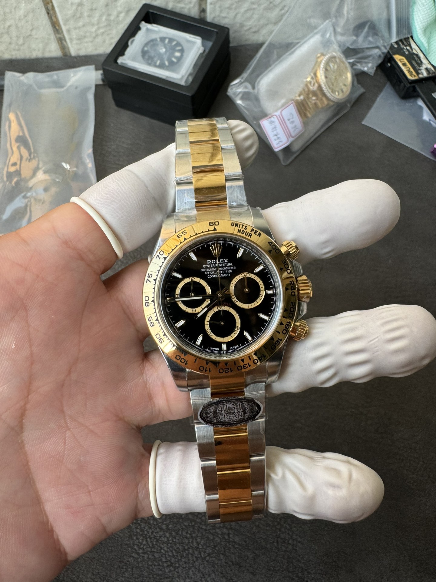 Super Clone Rolex 1:1 Daytona 116503 Black Dial Two-Tone Gold  4131 Movement