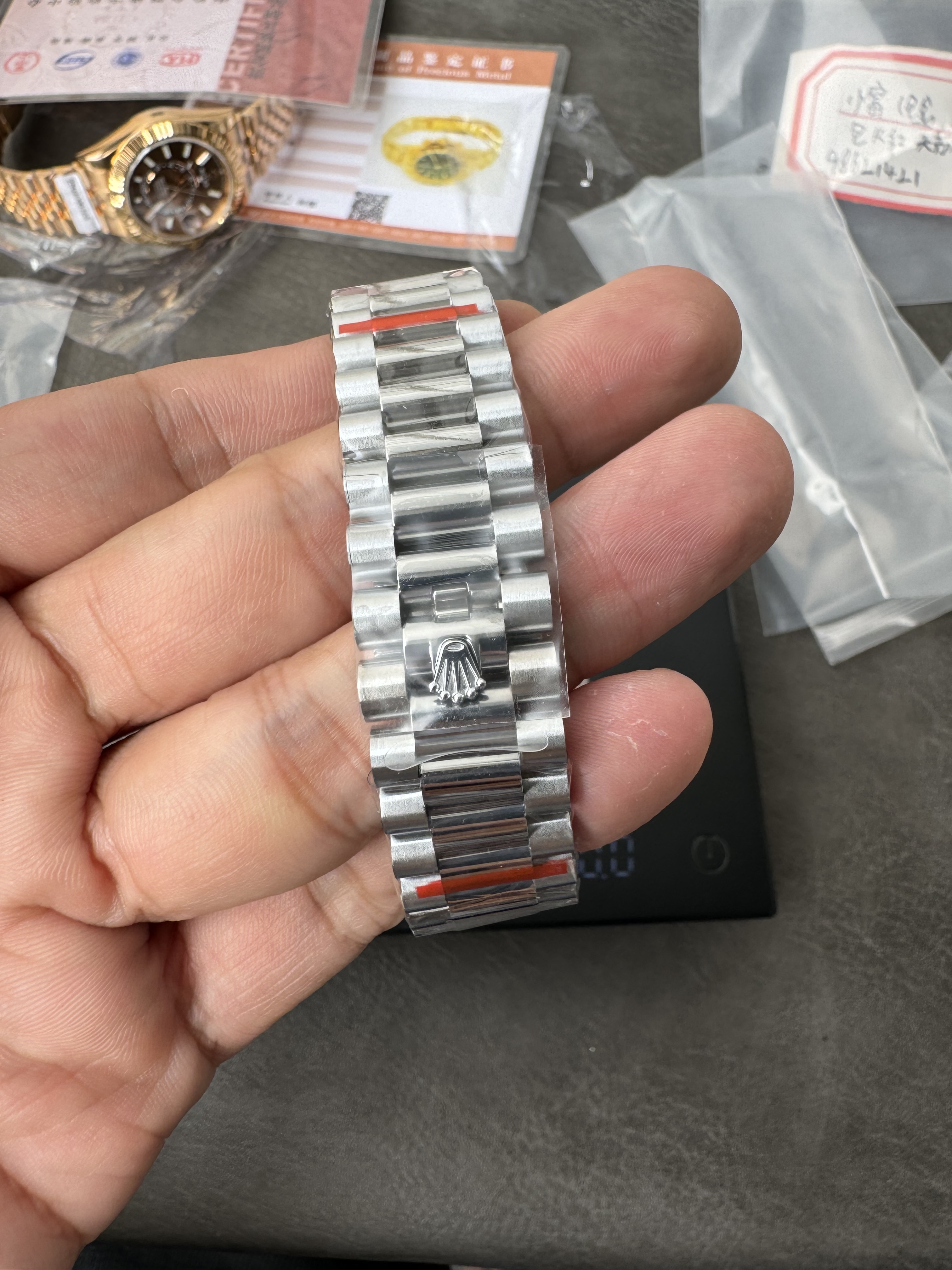 Super Clone Rolex Day-Date 40 – Rare Meteorite Dial in Full White Gold