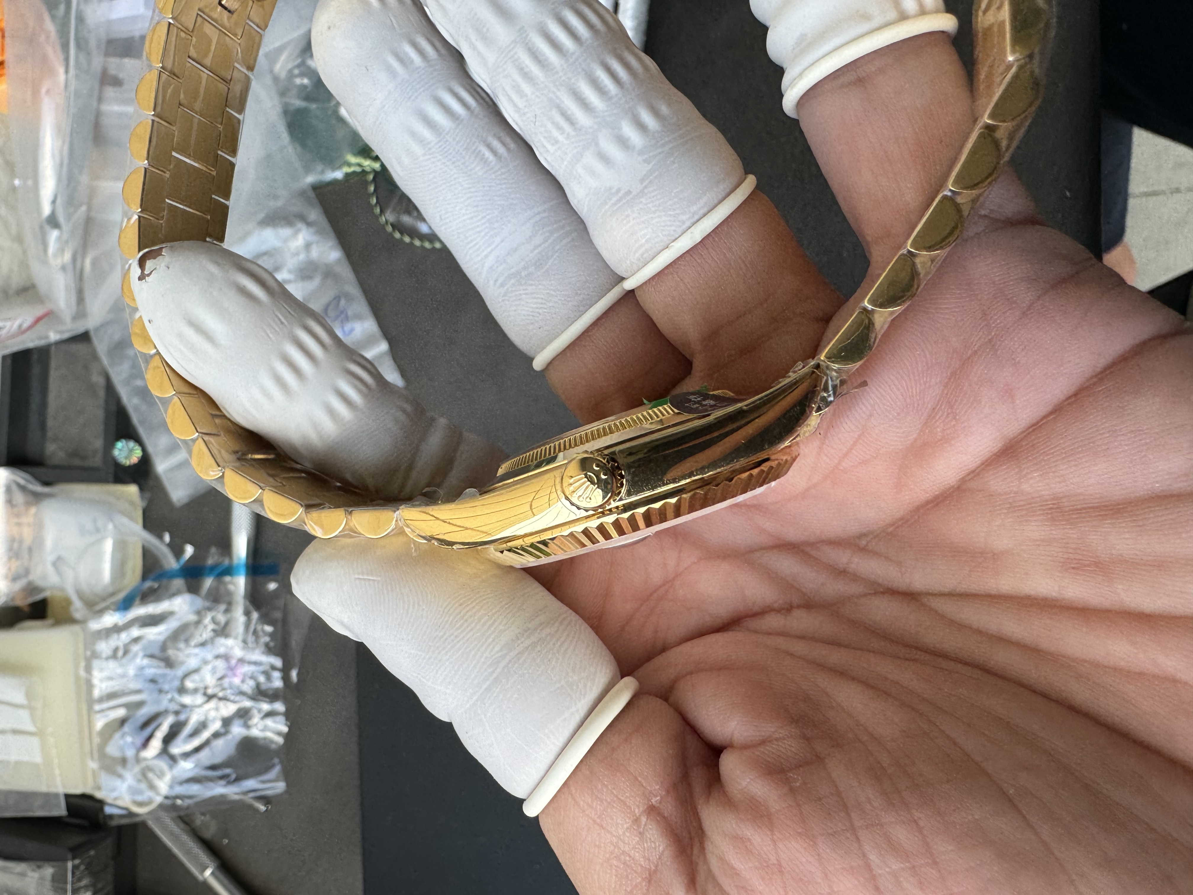 Super Clone Rolex 1:1 Day-Date 228238 Champagne Diamond Dial President Watch