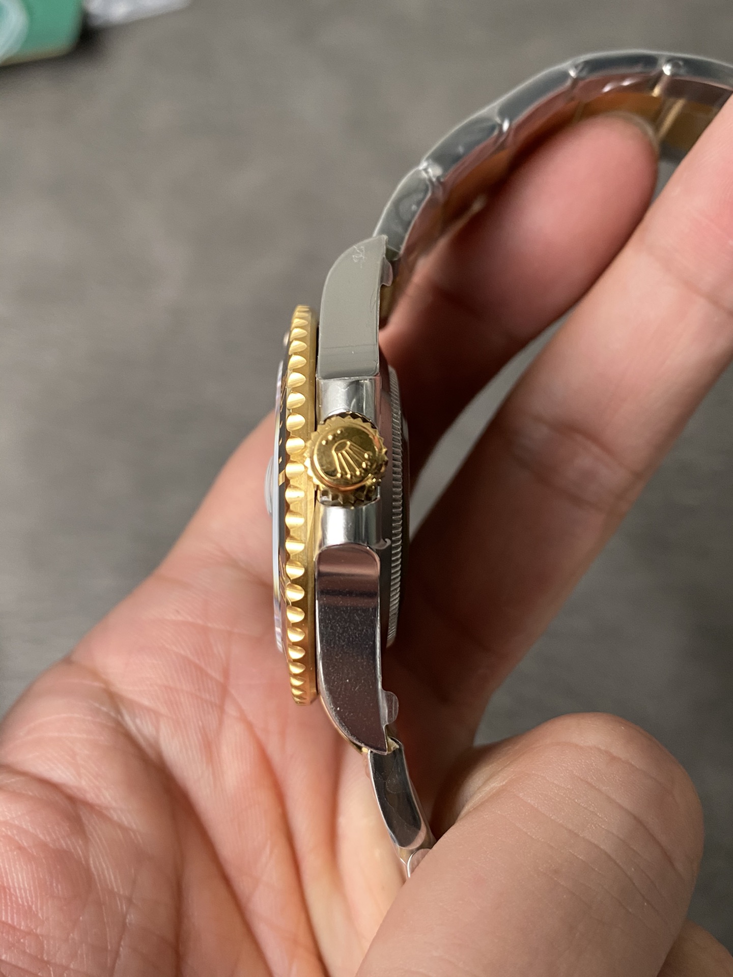 Rolex Submariner 'Two Tone' Yellow Gold and Stainless Steel with Black Dial Super clone