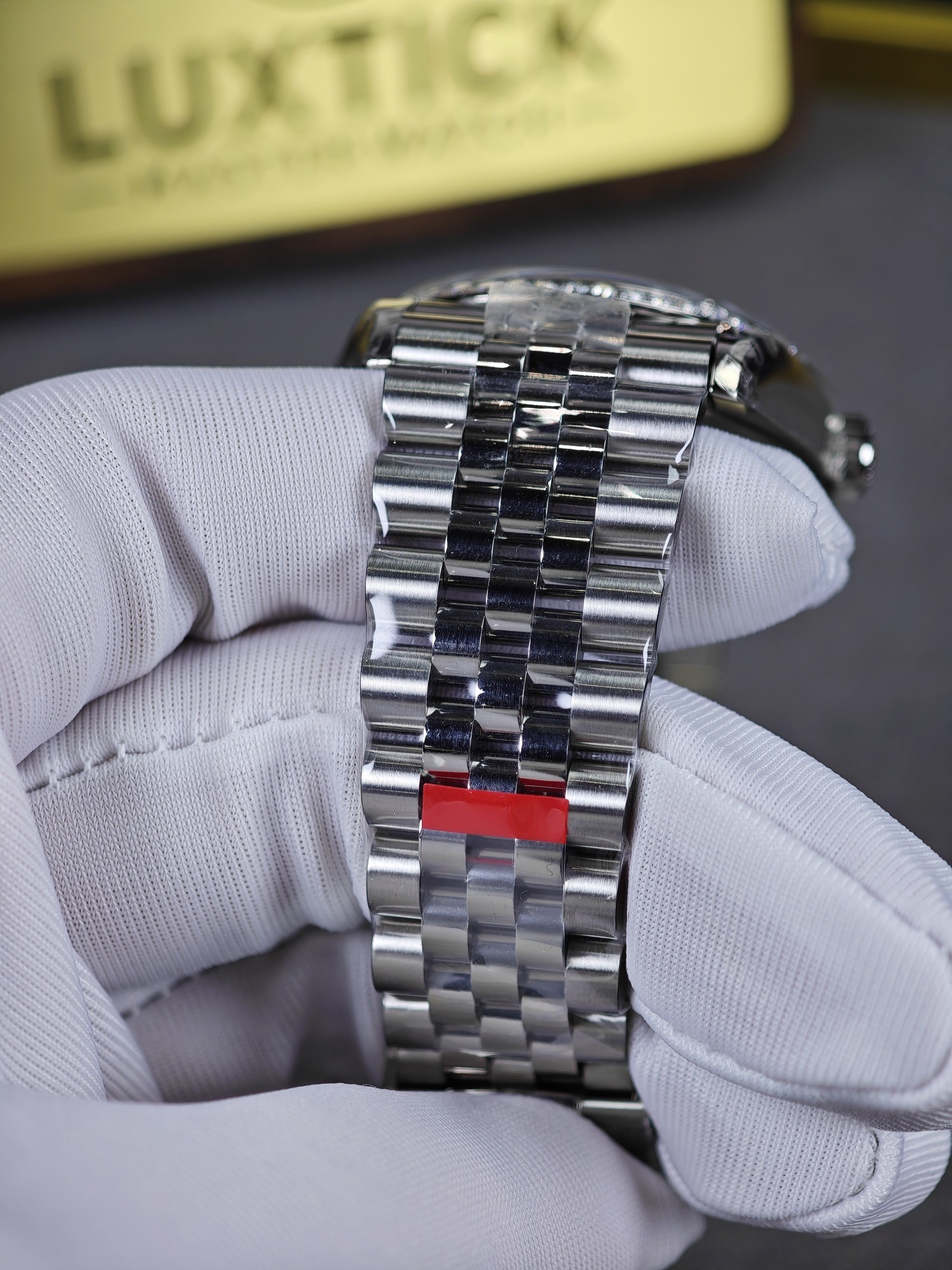 Super Clone Rolex 1:1 Datejust 36mm Green Roman Dial Diamond Bezel Jubilee Bracelet 3235 Movement Watch