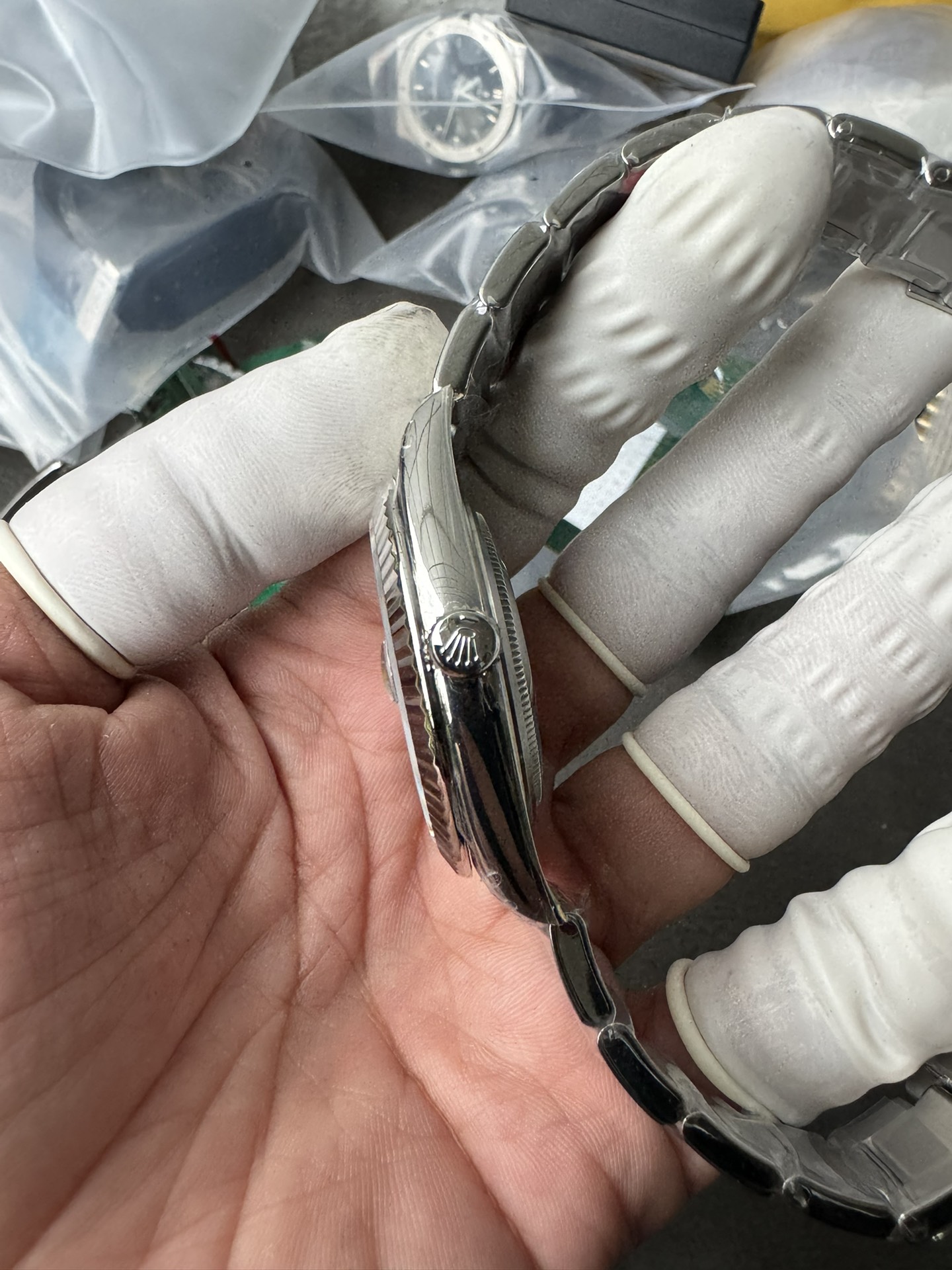 Super Clone Rolex 1:1 Datejust 41 126334 Blue Dial Fluted Bezel Oyster Bracelet Watches