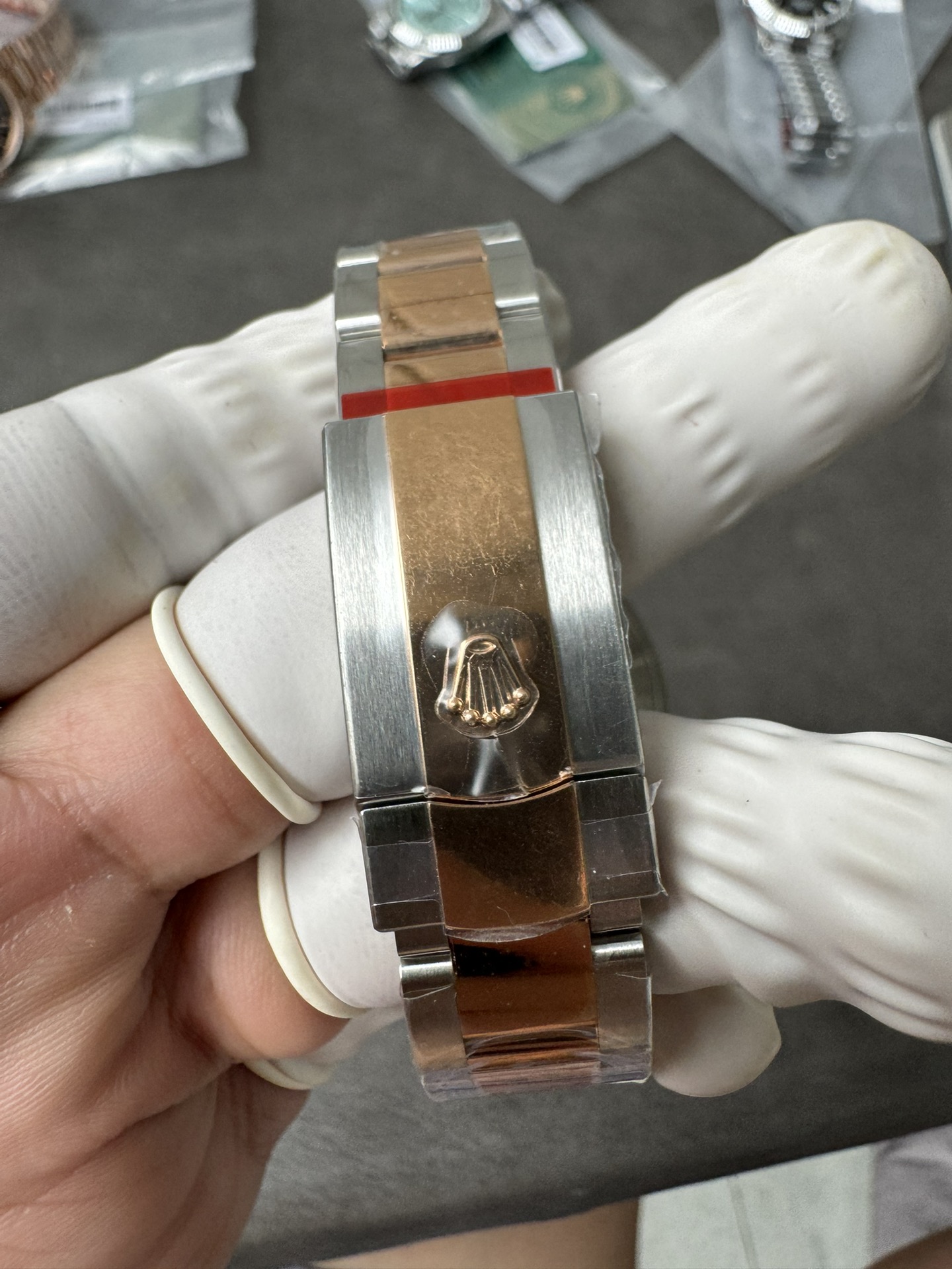 Super Clone Rolex 1:1 Datejust 41mm 126331 3235 Movement – Champagne Diamond Dial & Two-Tone Oyster Bracelet