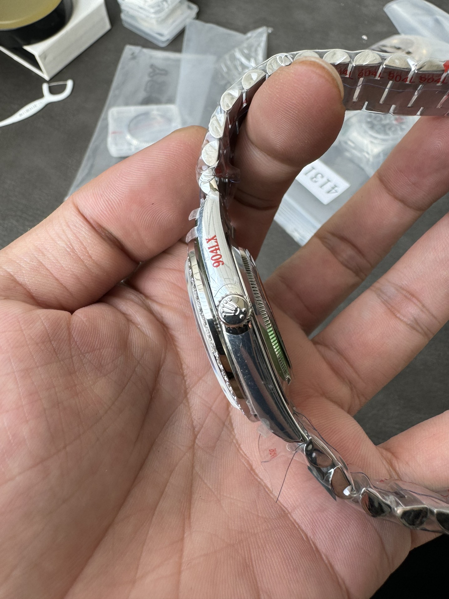 Super Clone Rolex 1:1 Day-Date 40 228349RBR Black Dial Diamond Bezel & Markers President Watch