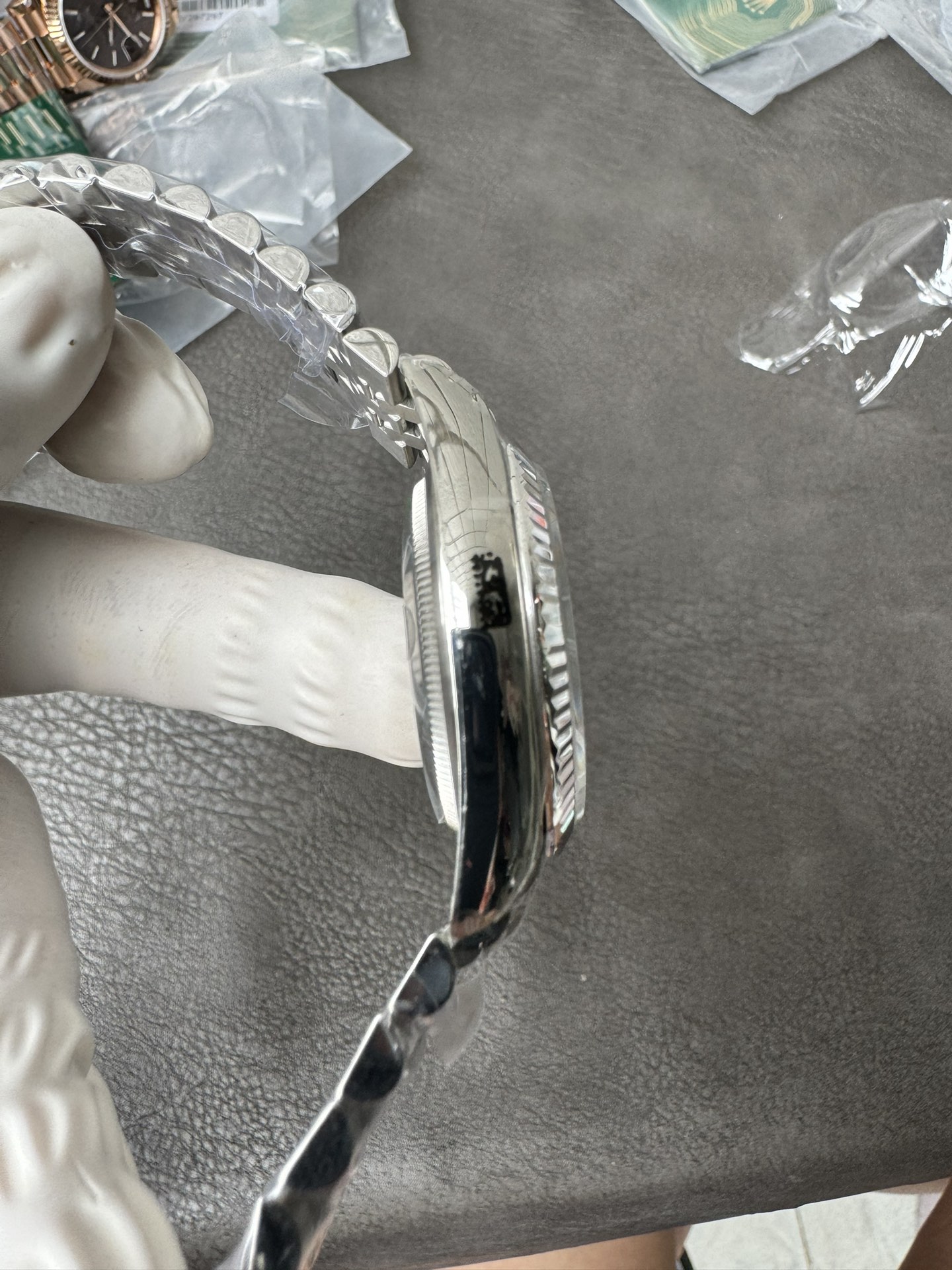 Super Clone Rolex 1:1 Datejust 36mm 126234 3235 Movement – White Roman Dial & Stainless Steel Jubilee Bracelet