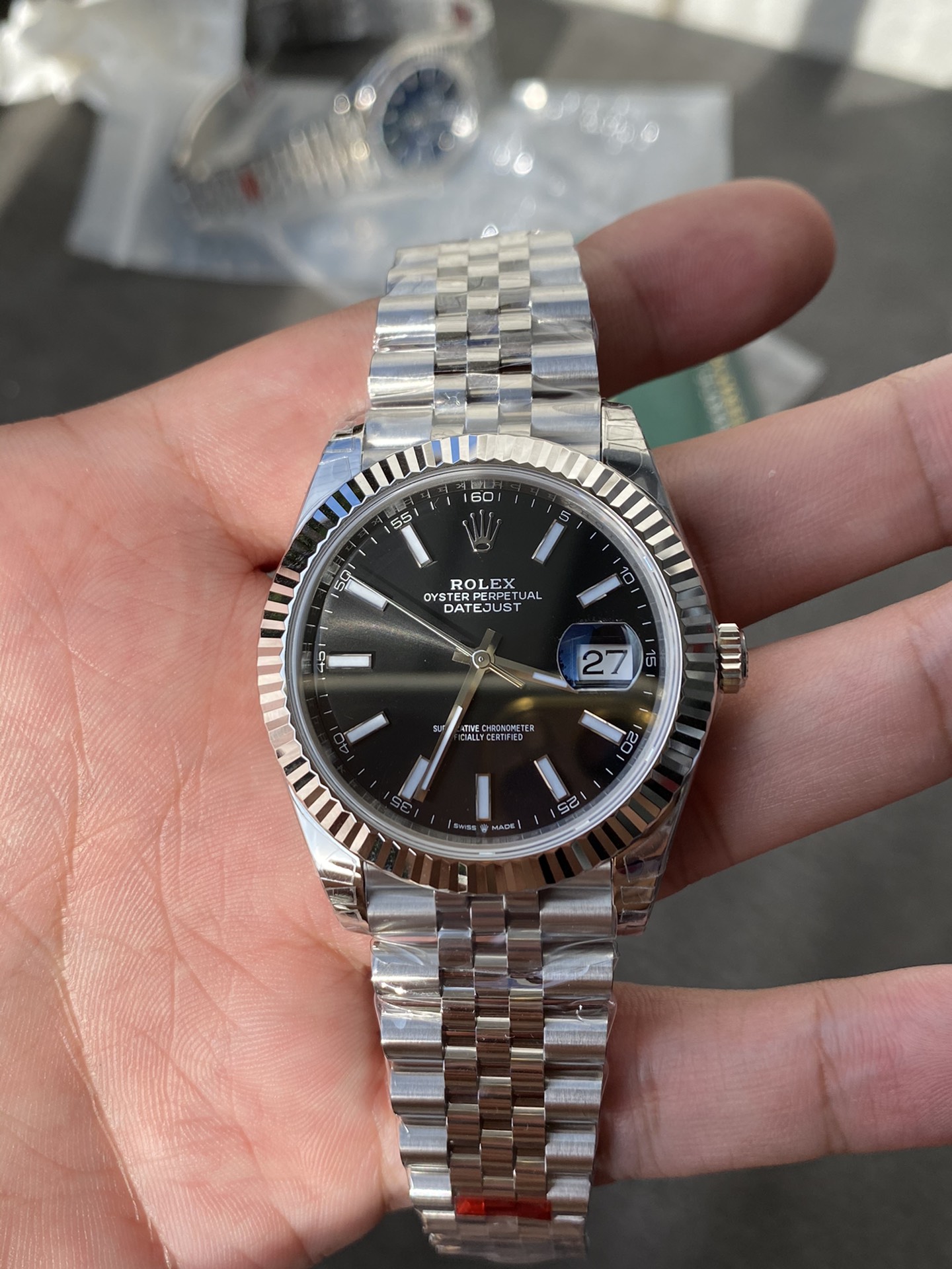 Super Clone Rolex 1:1 Datejust 41mm Black  Dial Jubilee Bracelet – 3235 Movement