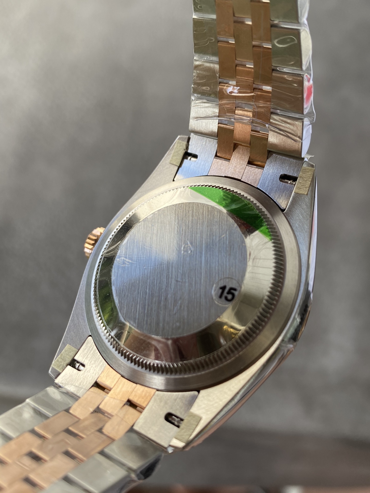 Super Clone Rolex 1:1 Datejust 36mm Olive Green Roman Dial Two-Tone Jubilee Bracelet – 3235 Movement