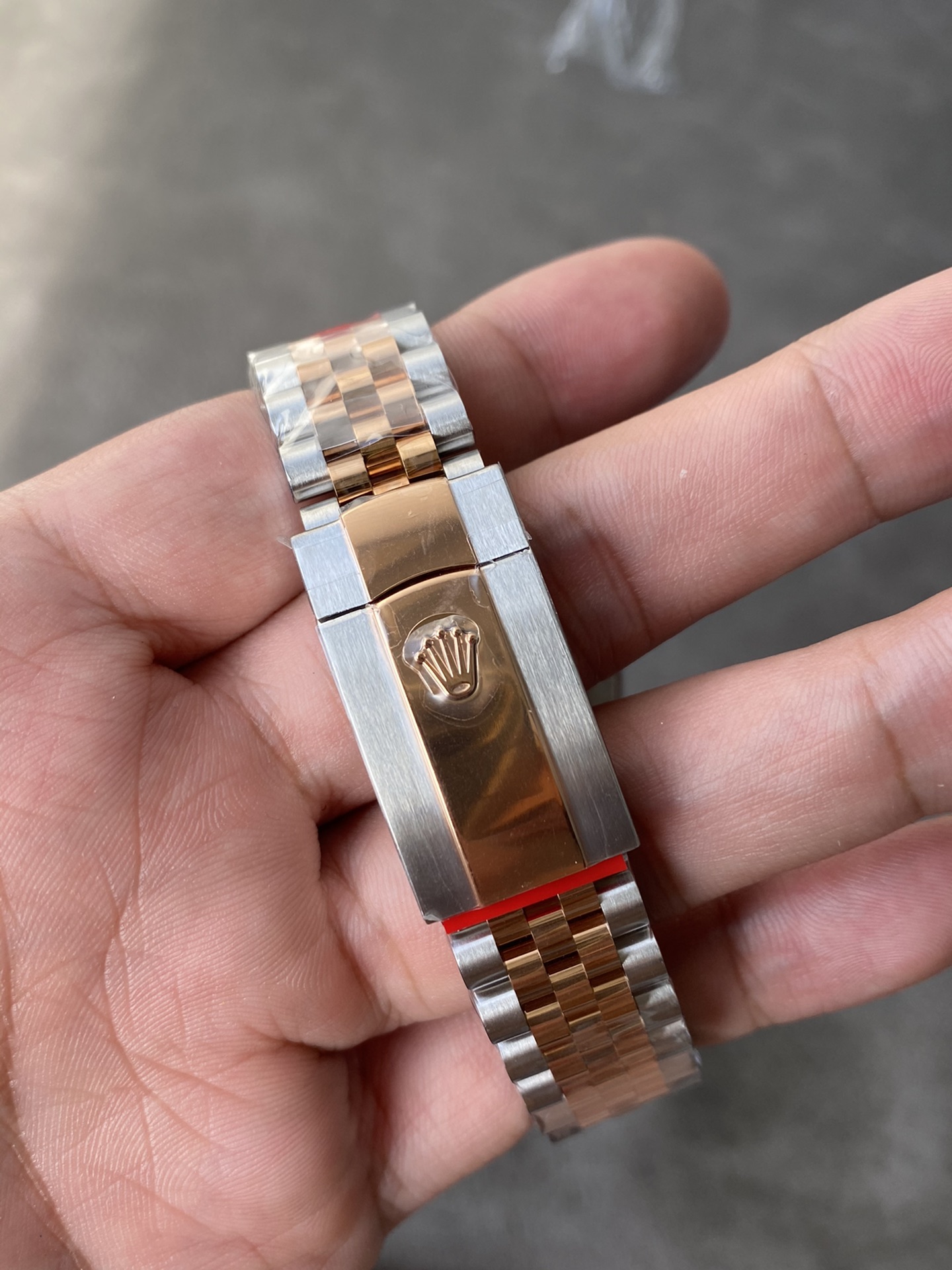 Super Clone Rolex 1:1 Datejust 41mm Grey Motif Dial Rose Gold Two-Tone Jubilee Bracelet – 3235 Movement