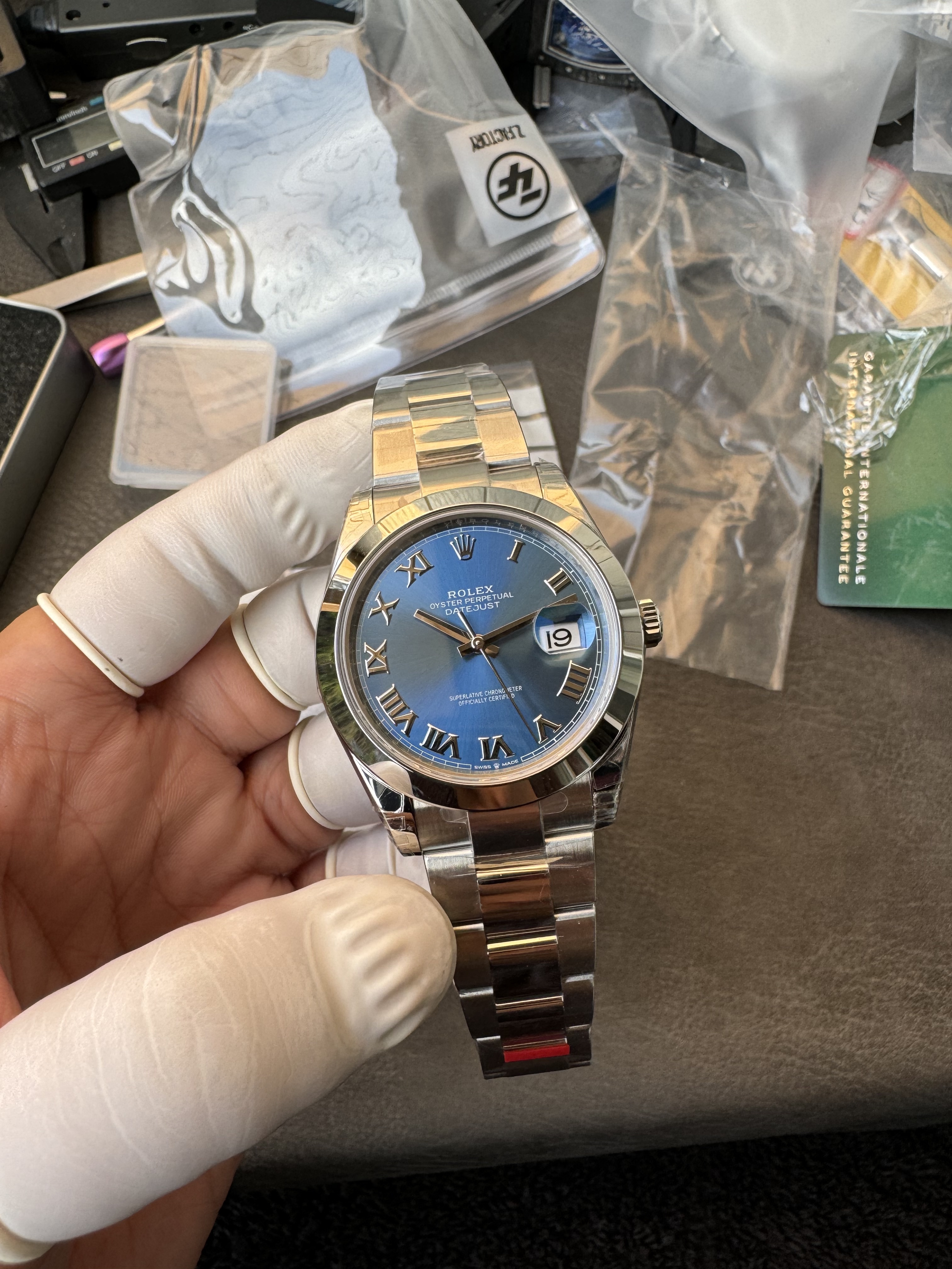 Super Clone 1:1 Rolex Datejust 36mm Blue Roman Dial | 3235 Movement | Oyster Bracelet
