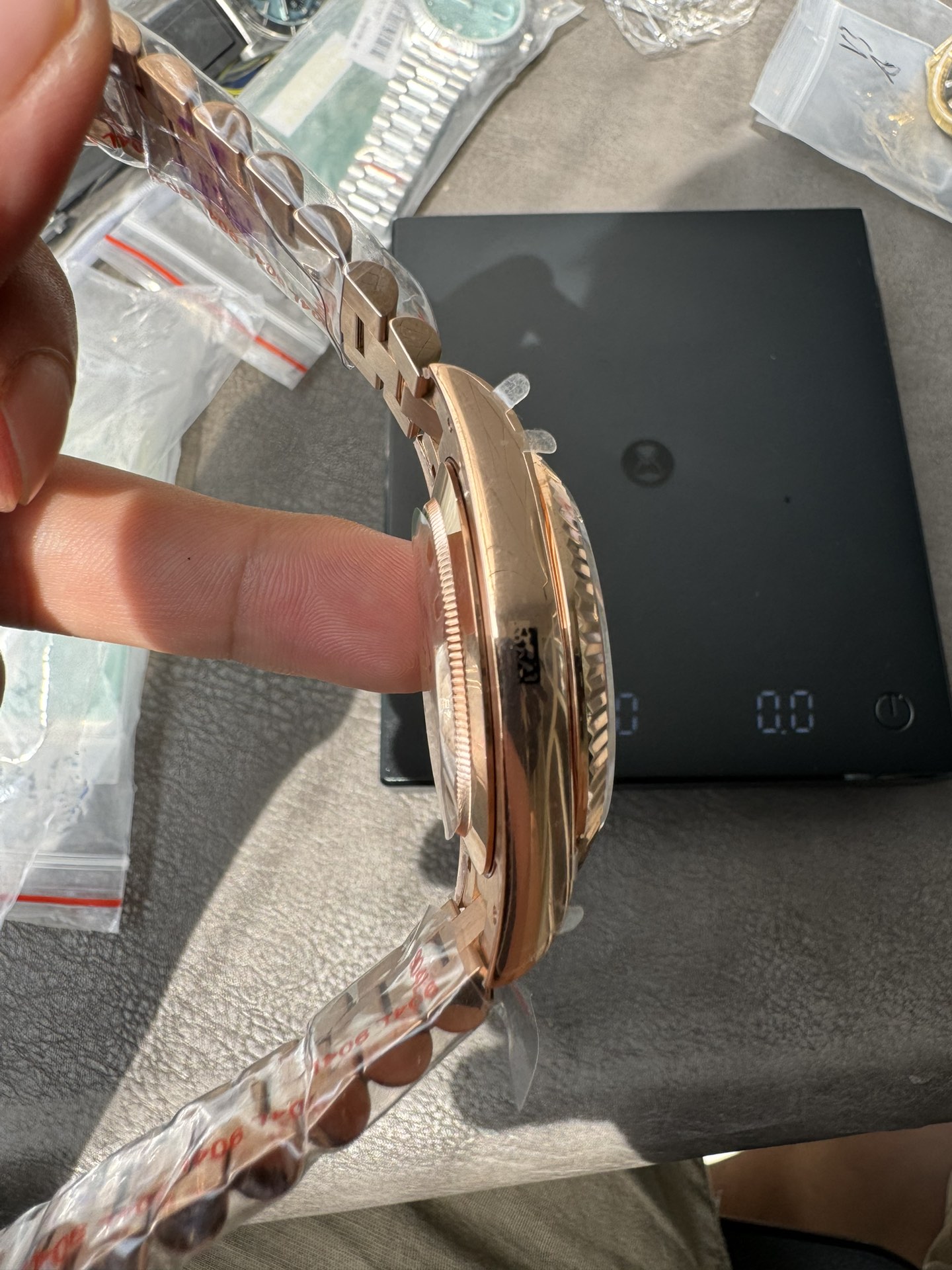 Super Clone Rolex 1:1 Day-Date 40 228235 Chocolate Dial Everose Gold President Watch