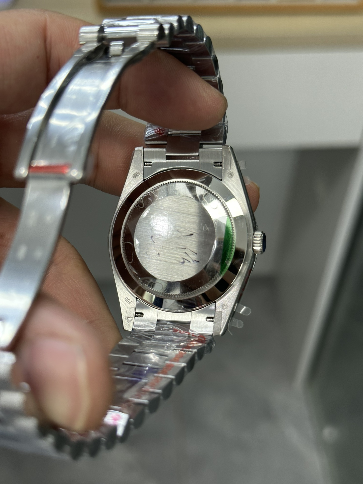 Super Clone Rolex 1:1 Day-Date 40 228239 Blue Roman Dial White Gold Watch