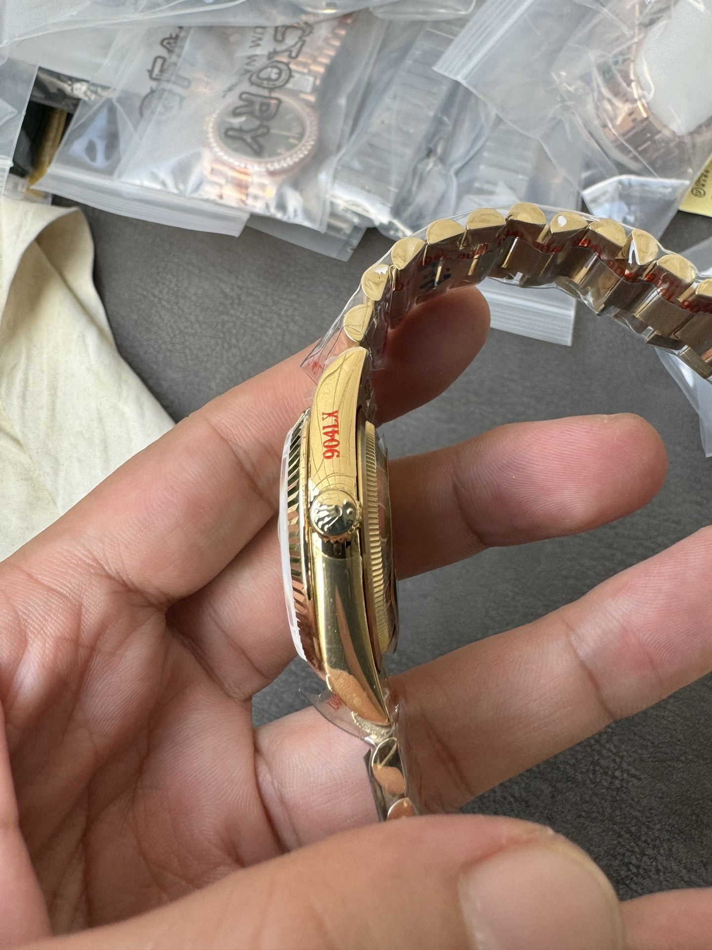 Super Clone Rolex 1:1 Day-Date 36 128238 Green Diamond Dial President Watch