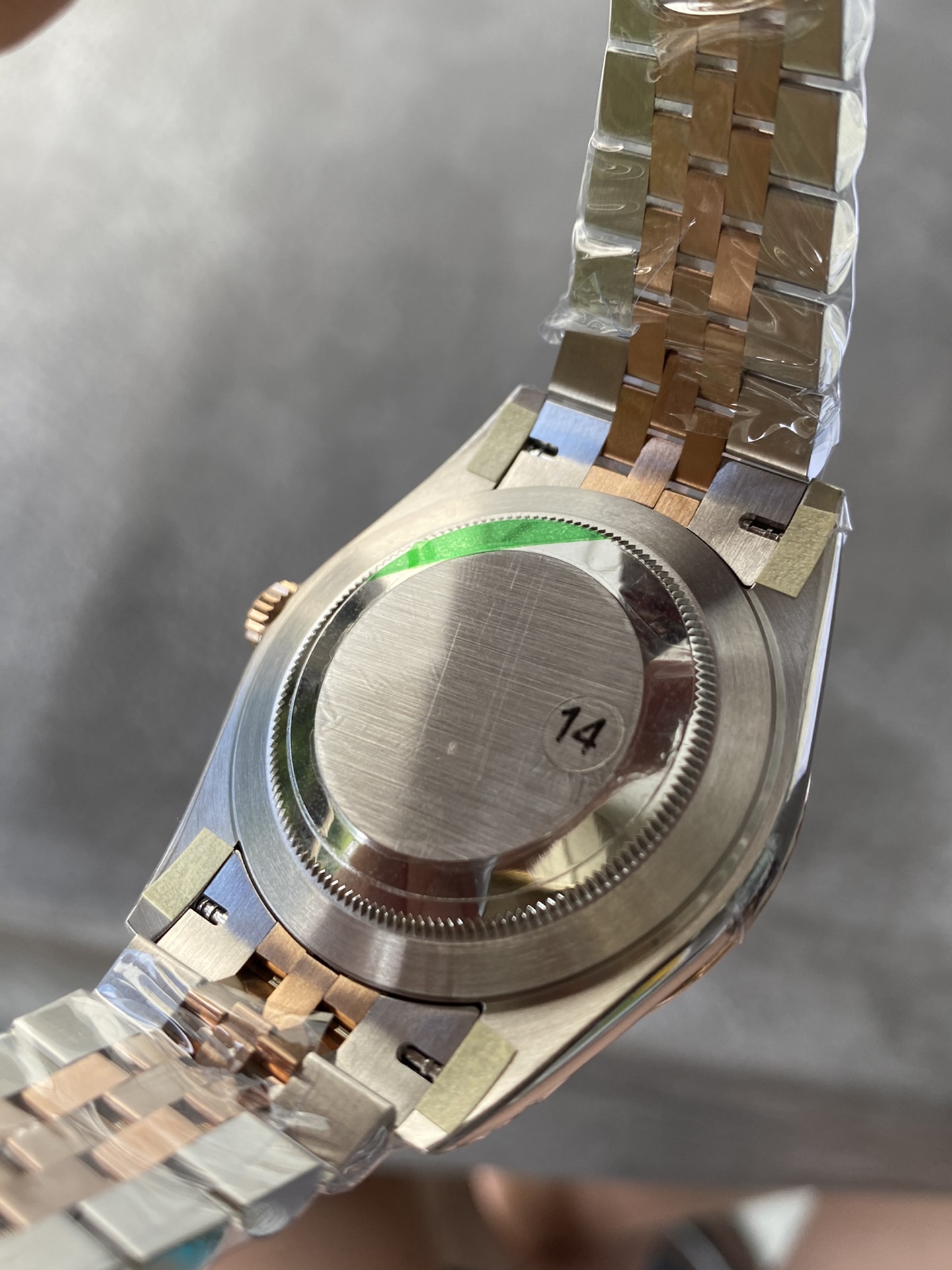 Super Clone Rolex 1:1 Datejust 41mm Grey Motif Dial Rose Gold Two-Tone Jubilee Bracelet – 3235 Movement