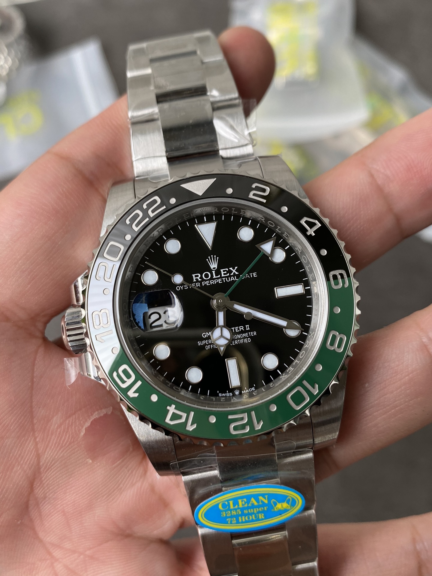 Rolex GMT Master II 126720VTNR Stainless Steel 'Sprite' on Oyster (40mm) Super Clone