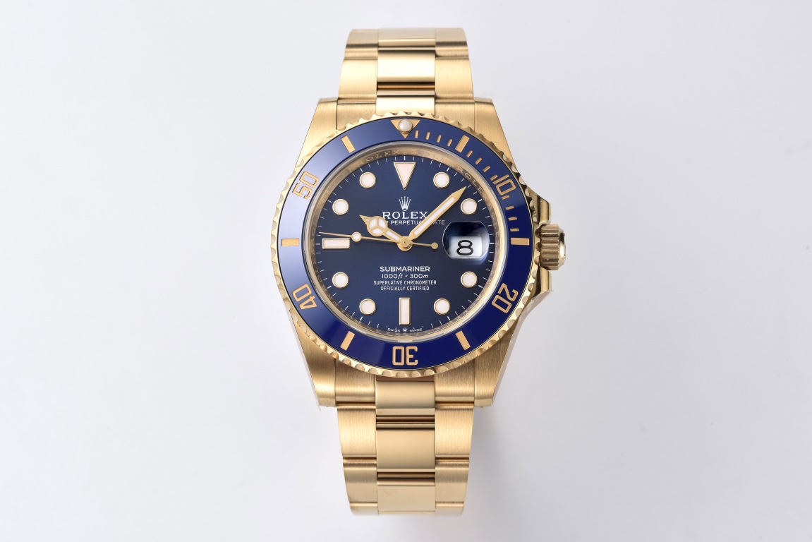 Rolex Submariner M116618LB Full Yellow Gold with Blue Dial Super Clone