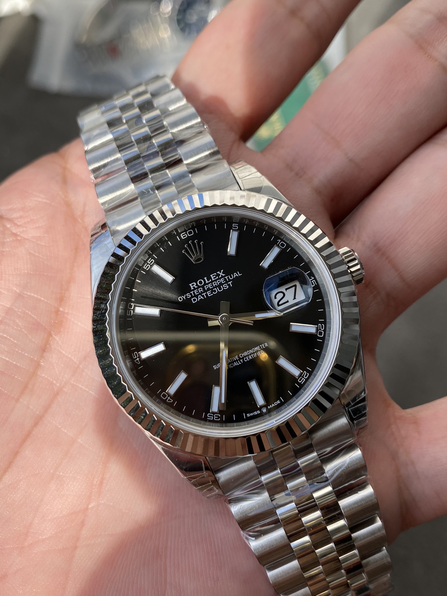 Super Clone Rolex 1:1 Datejust 41mm Black  Dial Jubilee Bracelet – 3235 Movement