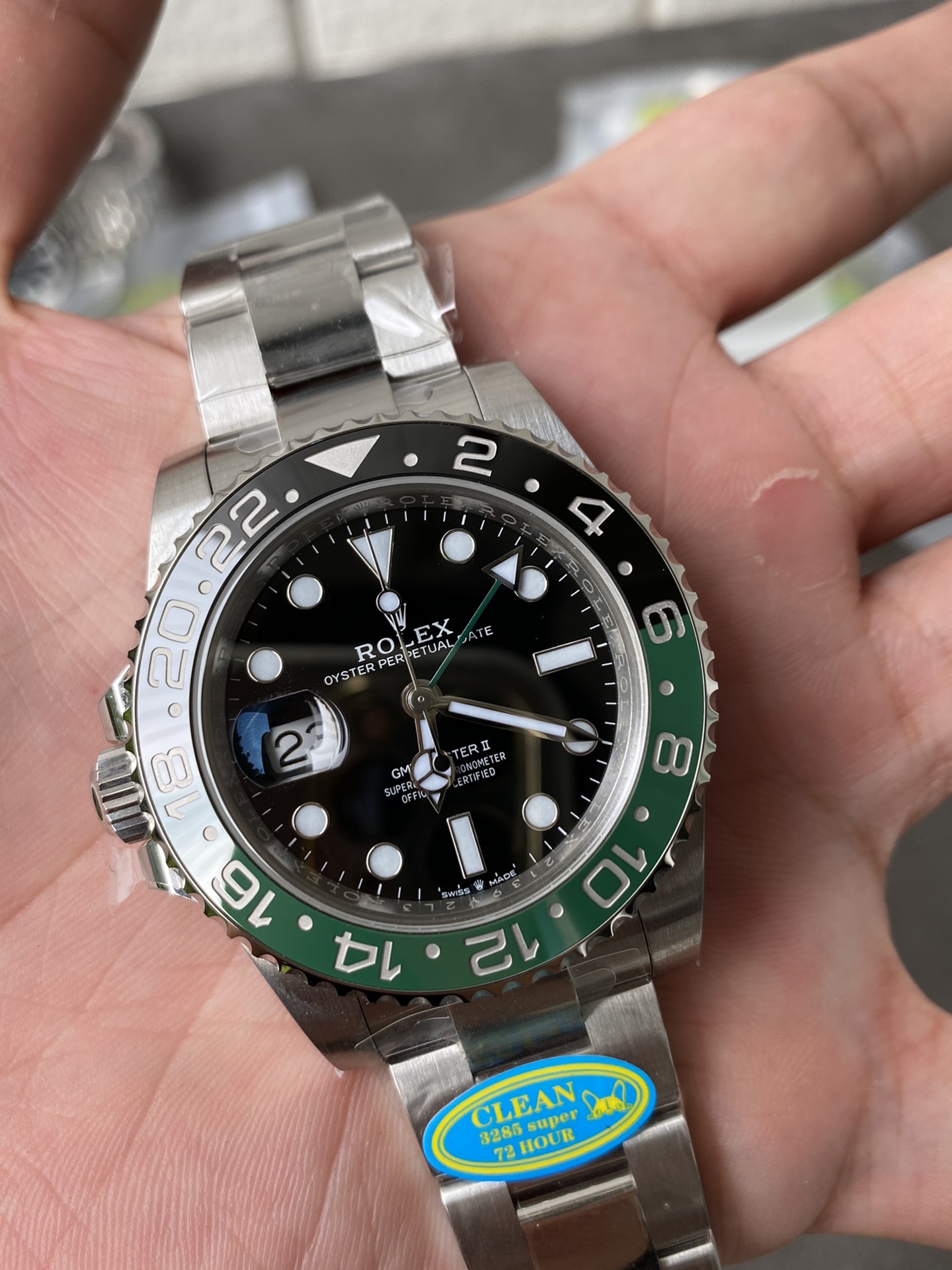 Rolex GMT Master II 126720VTNR Stainless Steel 'Sprite' on Oyster (40mm) Super Clone