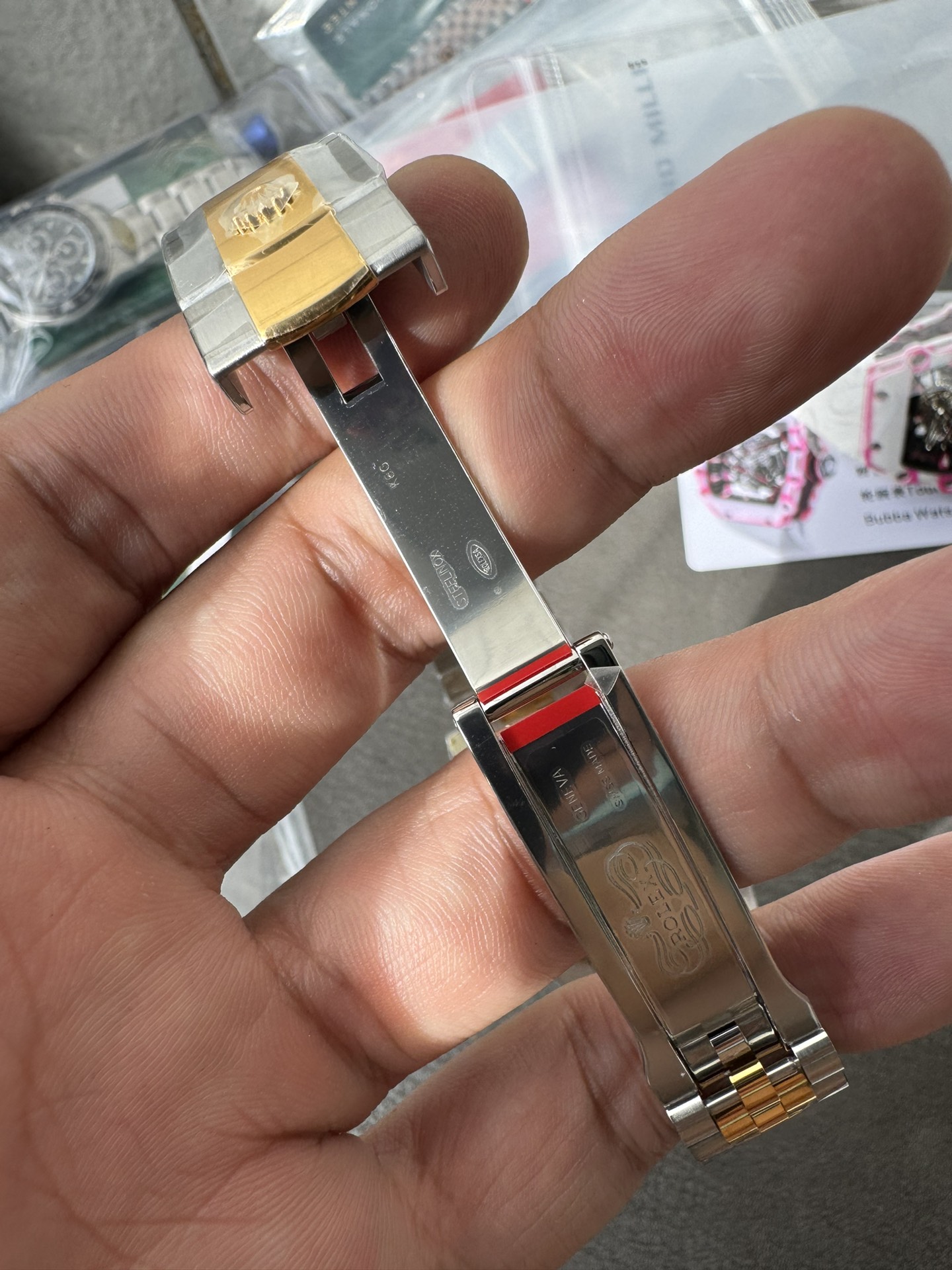 Super Clone Rolex 1:1 Datejust 126233 3235 Movement – Gold Brick Pattern Dial & Two-Tone Jubilee Bracelet