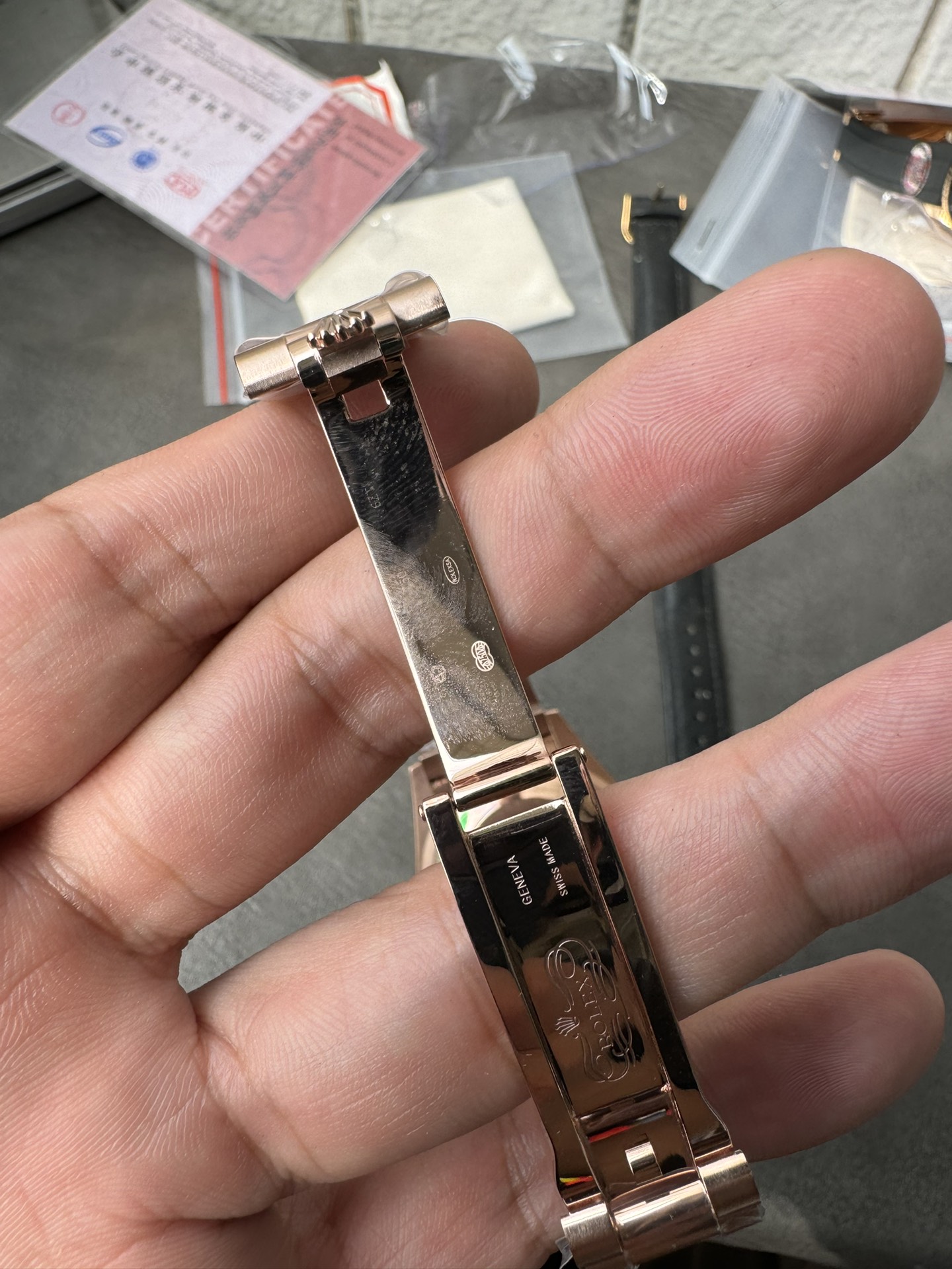 Super Clone Rolex 1:1 Day-Date 36 228345RBR Rainbow Diamond Dial Rose Gold Watch