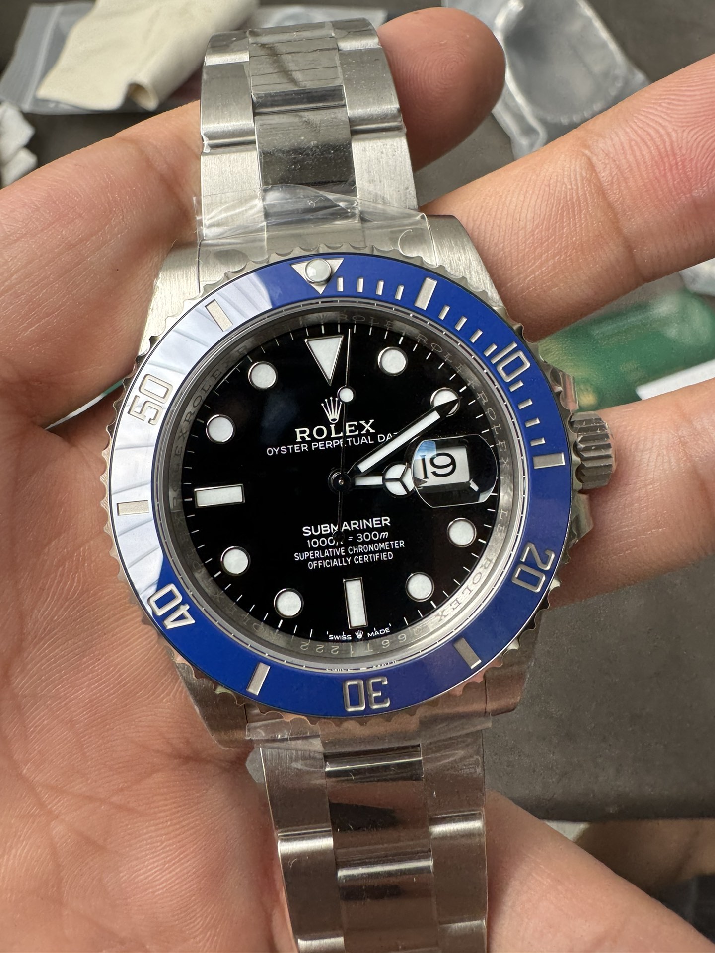 Rolex Submariner Date 126619LB Stainless Steel 'Cookie Monster' (41mm) Super Clone