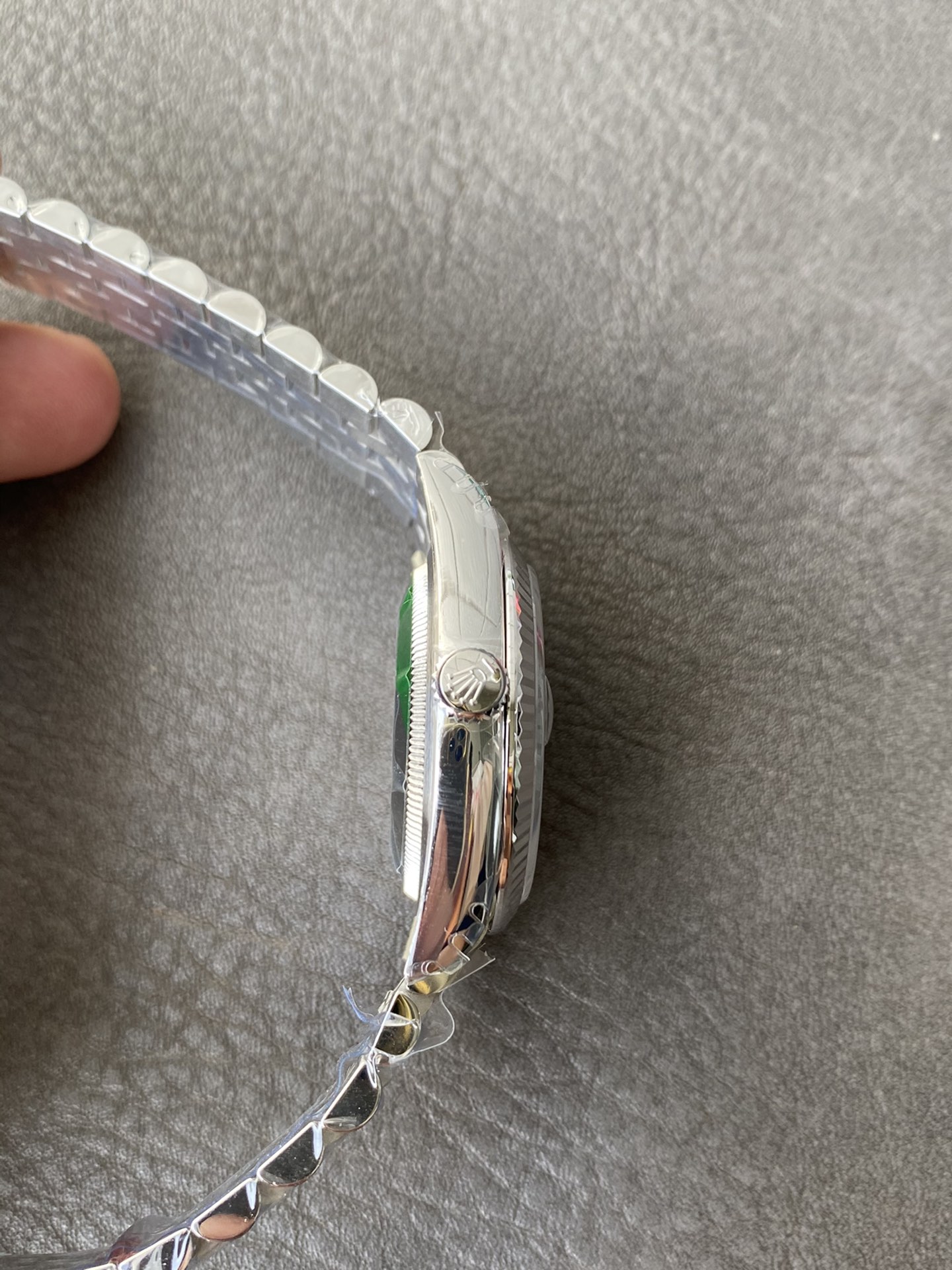 Super Clone Rolex 1:1 Datejust 36mm Olive Green Roman Dial Jubilee Bracelet – 3235 Movement