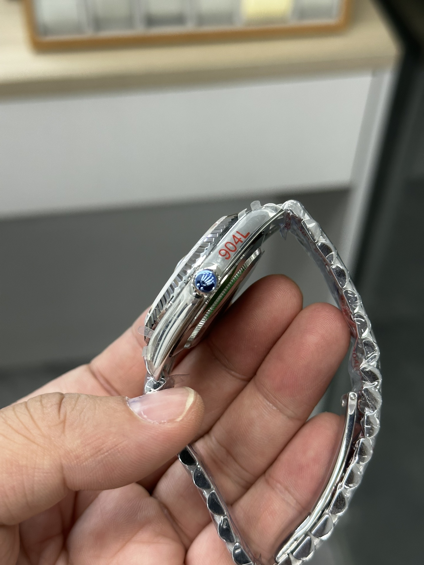 Super Clone Rolex 1:1 Day-Date 40 228239 Blue Roman Dial White Gold Watch