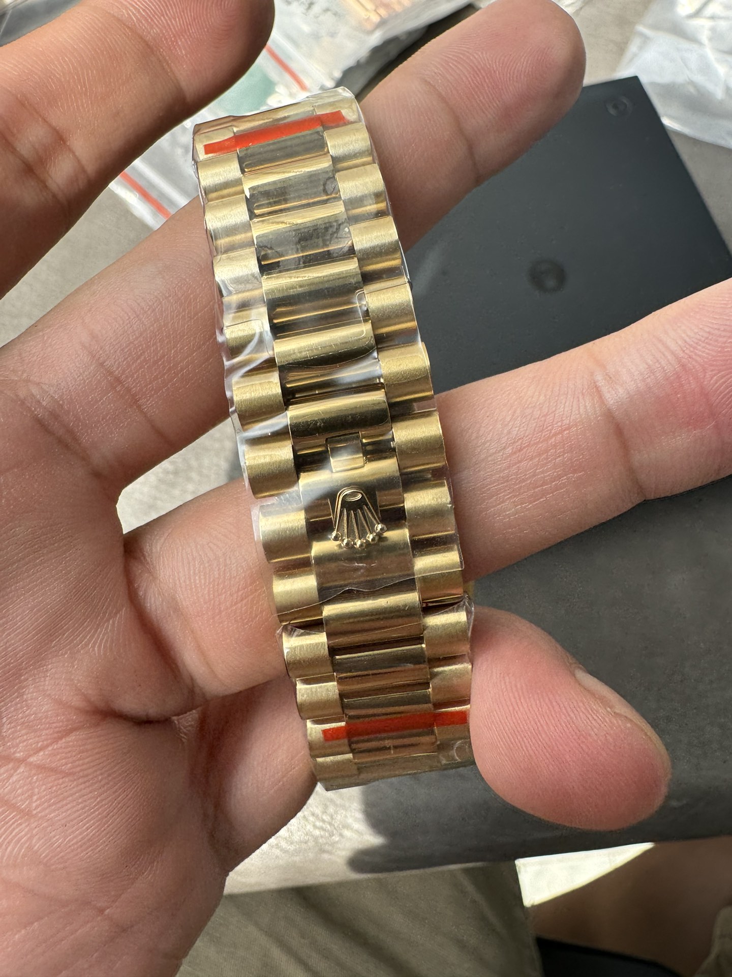 Rolex Day-Date m228238-0004 Yellow gold with Black diamond-set Dial President bracelet (40mm) Super Clone