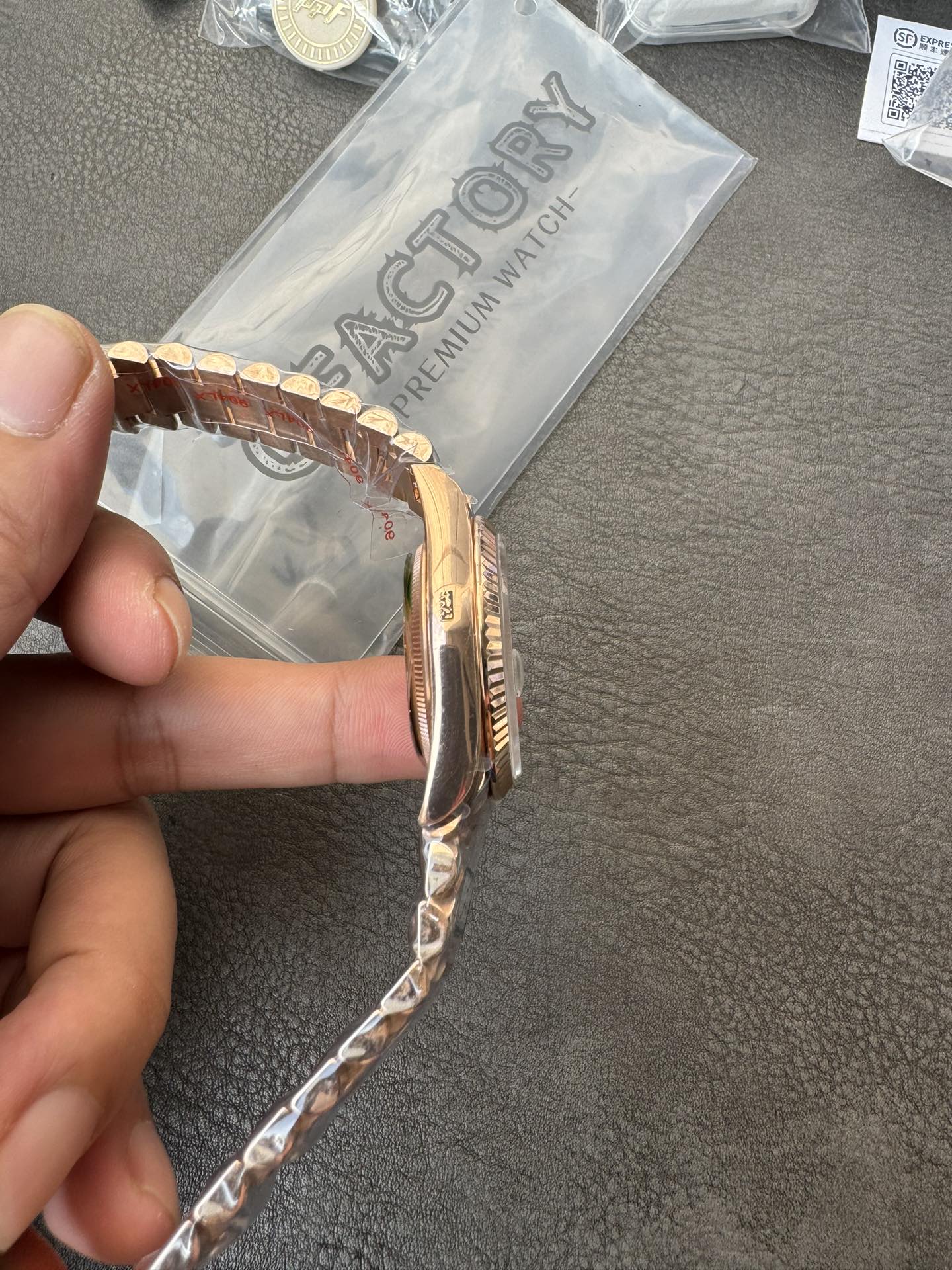 Super Clone Rolex Day-Date 36 | Ice Blue Dial & Rose Gold President Style – 1:1 Perfection