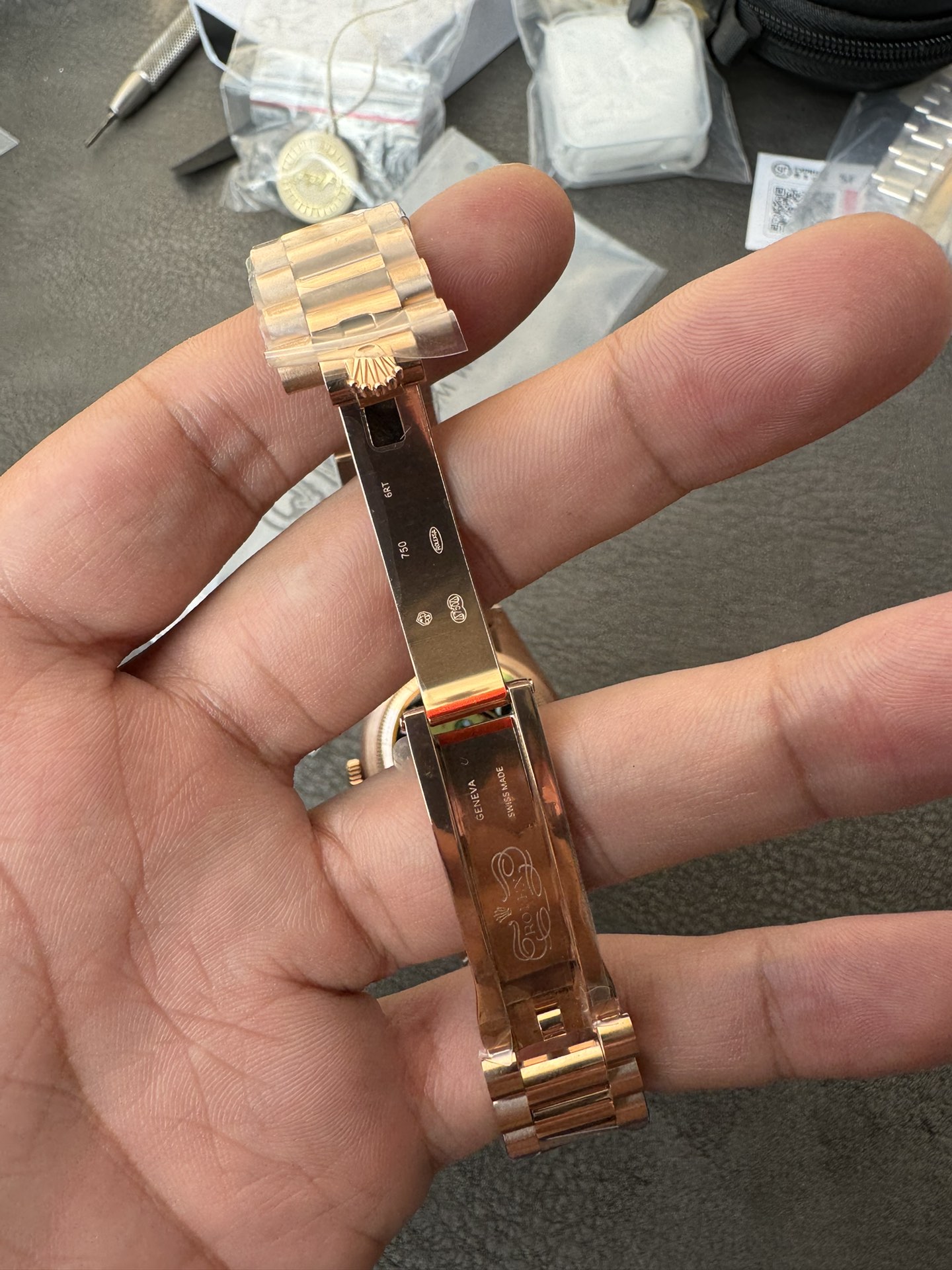 Super Clone Rolex Day-Date 36 | Ice Blue Dial & Rose Gold President Style – 1:1 Perfection