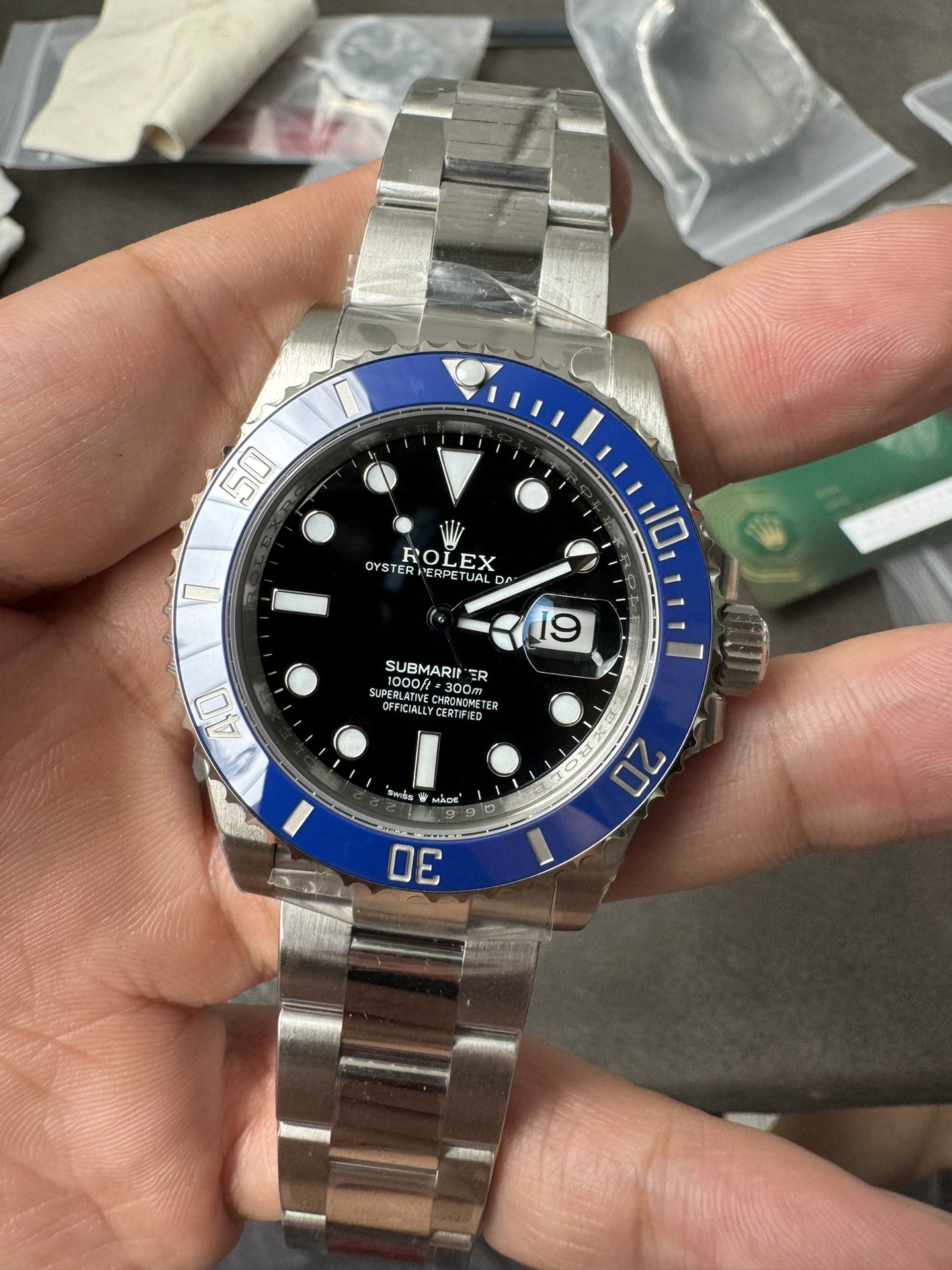 Rolex Submariner Date 126619LB Stainless Steel 'Cookie Monster' (41mm) Super Clone