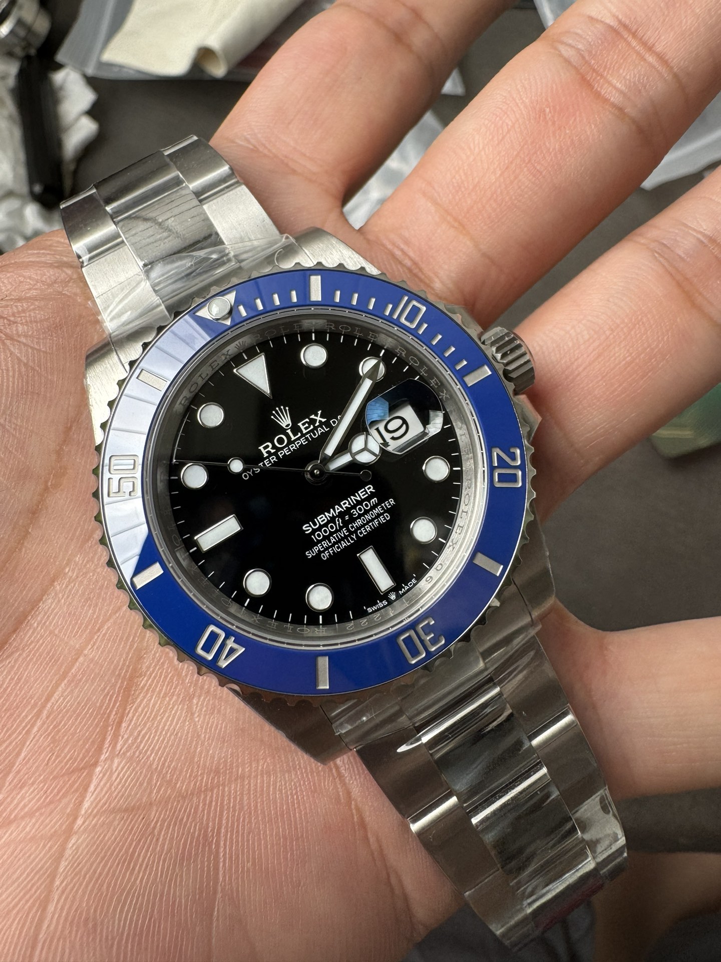 Rolex Submariner Date 126619LB Stainless Steel 'Cookie Monster' (41mm) Super Clone