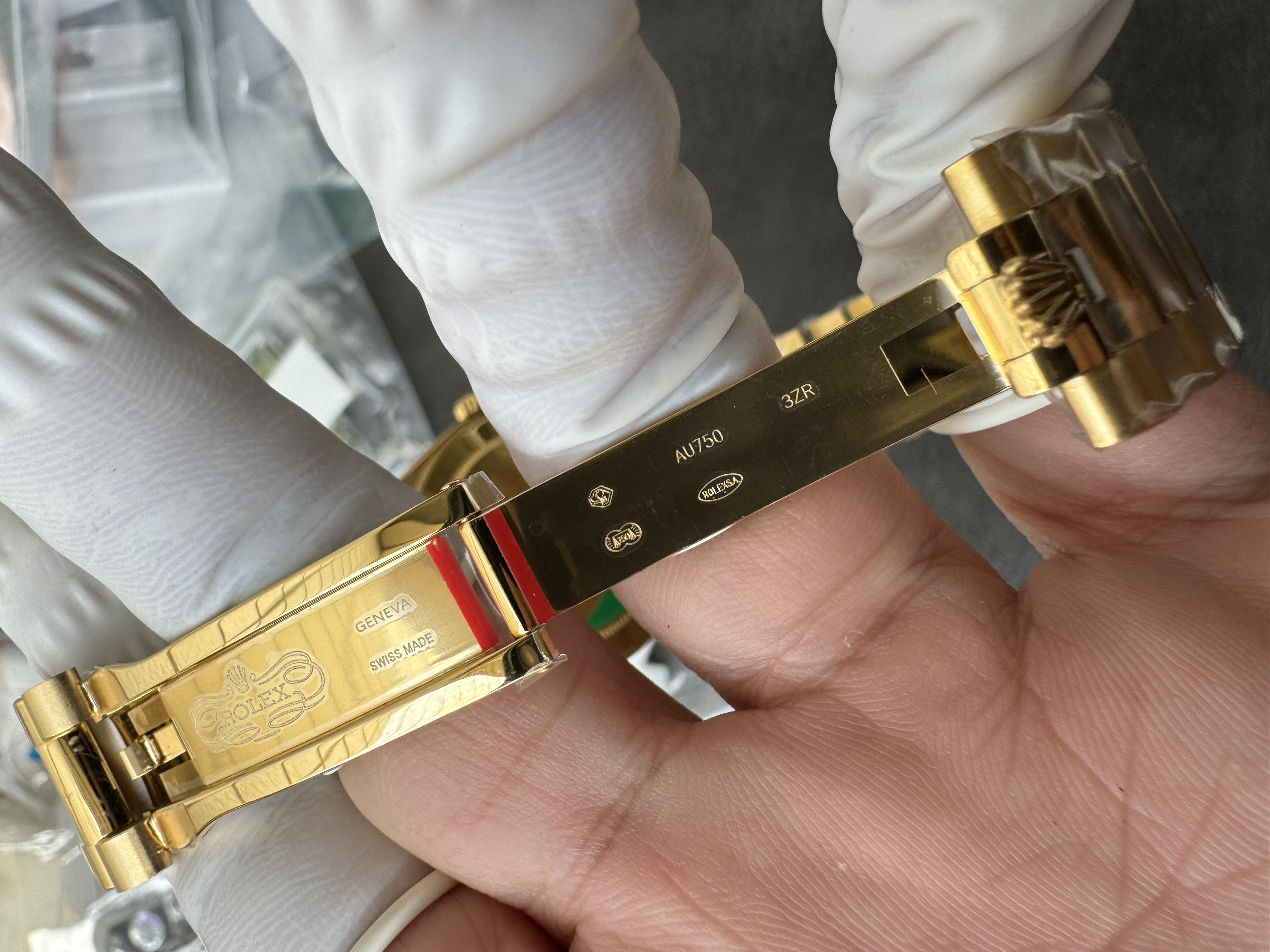 Super Clone Rolex 1:1 Day-Date 228238 Stripe Gold Dial 40mm President Watch