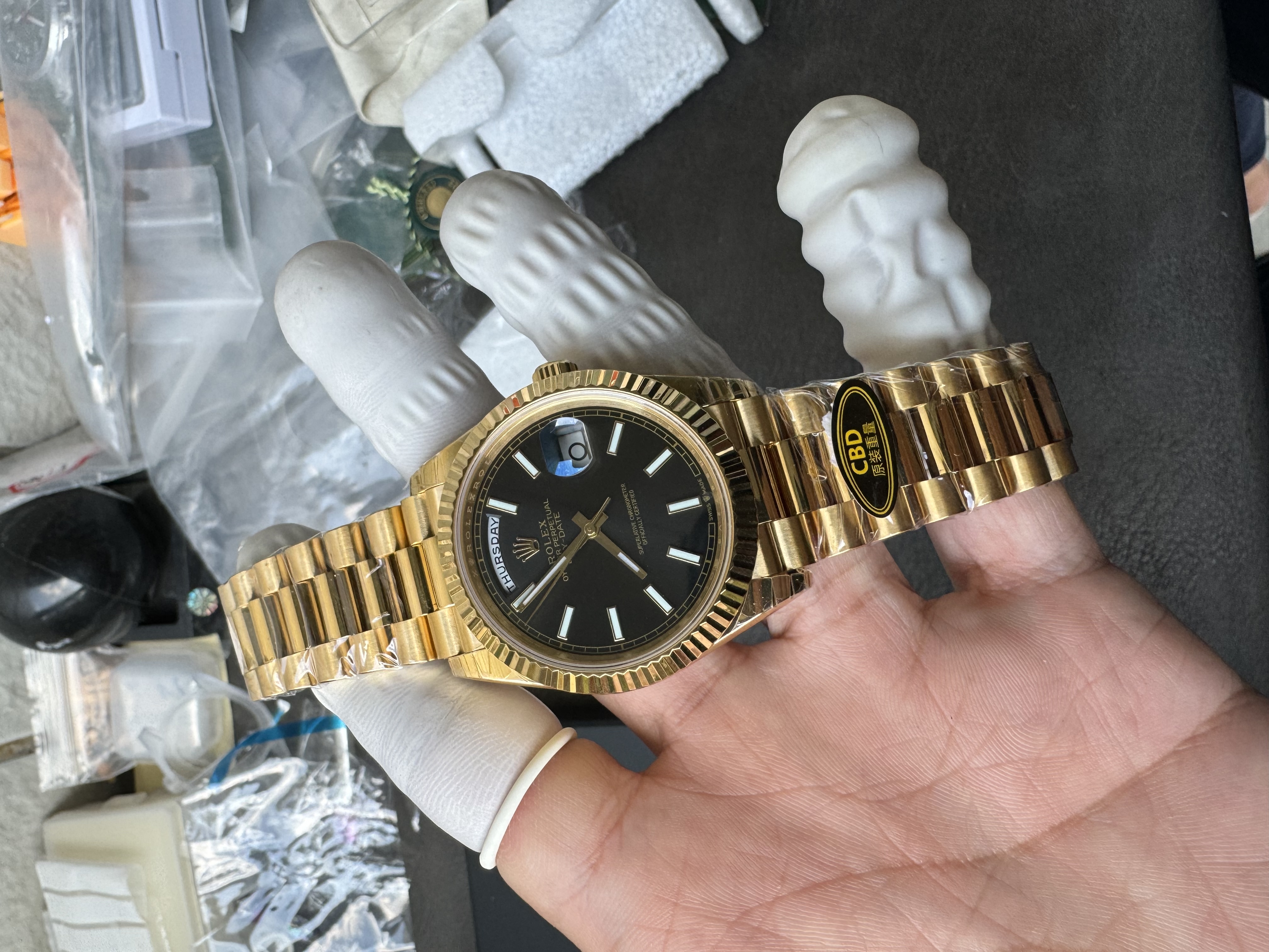 Super Clone Rolex 1:1 Day-Date 228238 Black Dial 40mm President Watch