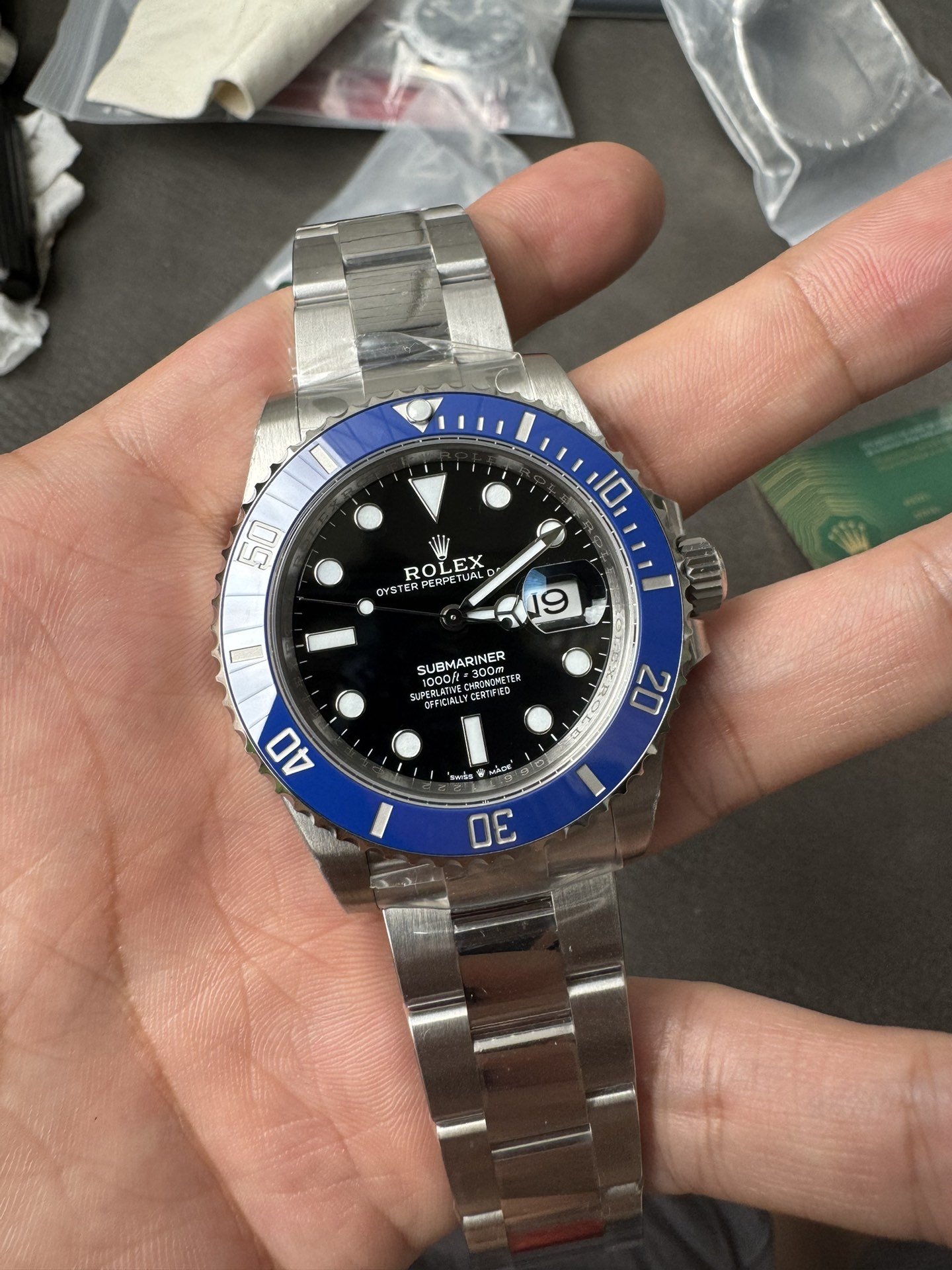 Rolex Submariner Date 126619LB Stainless Steel 'Cookie Monster' (41mm) Super Clone