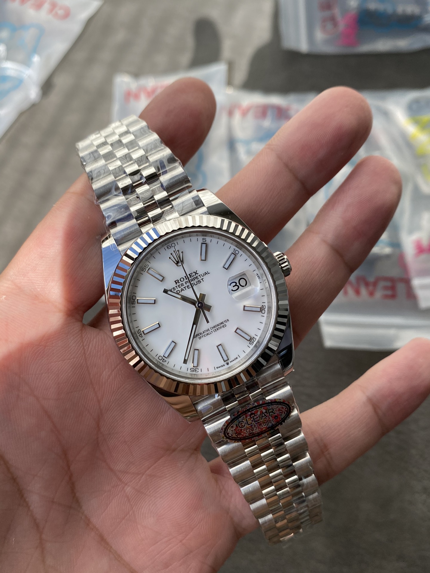 Super Clone Rolex 1:1 Datejust 41mm White Dial Jubilee Bracelet – 3235 Movement