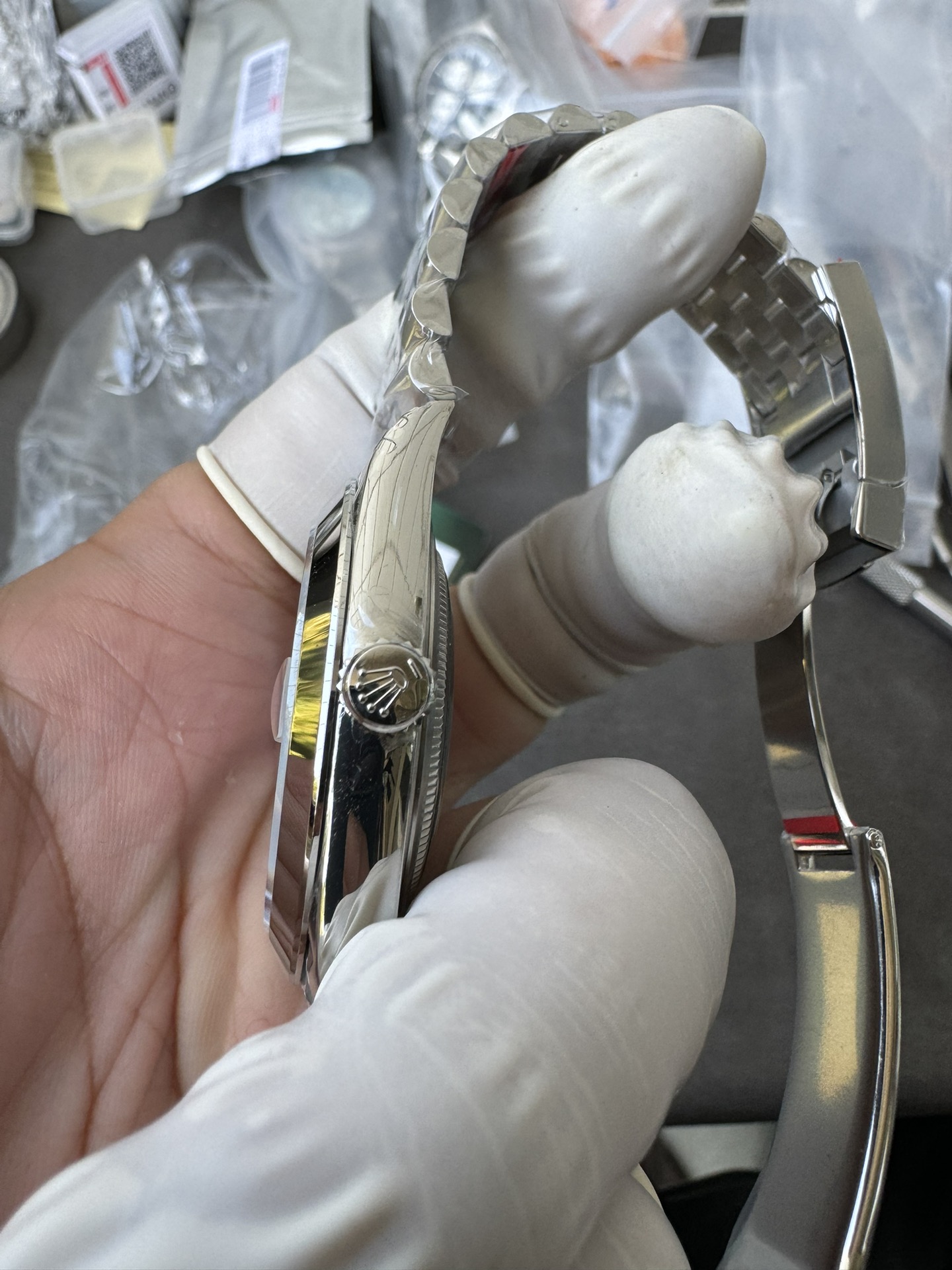 Super Clone 1:1 Rolex Datejust 41mm m126334 | Slate Sunburst Dial | Fluted Bezel | Jubilee Bracelet | 3235 Movement