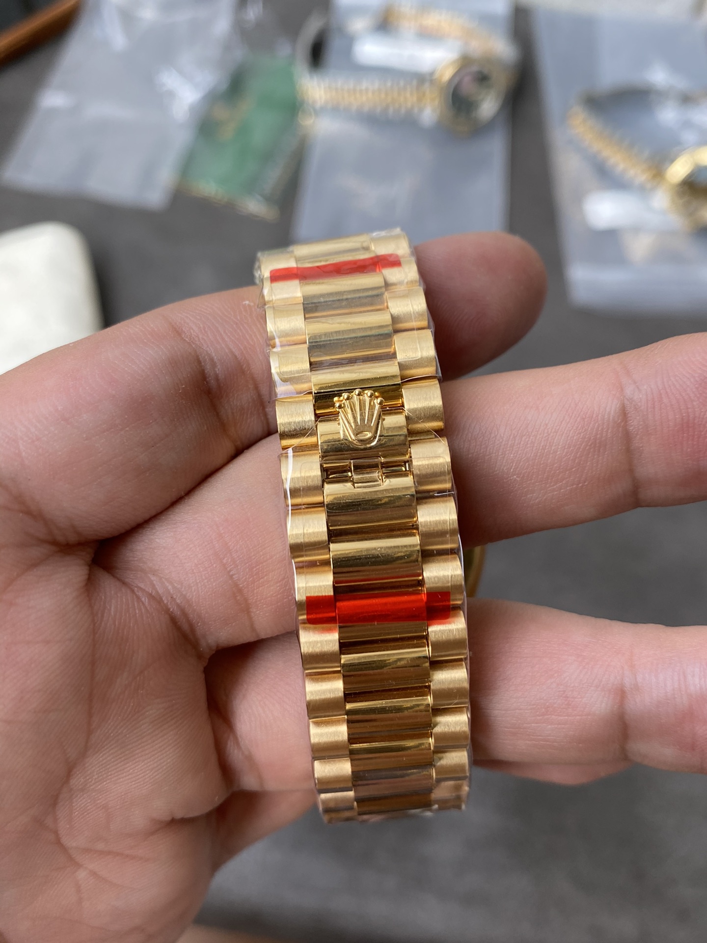 Super Clone Rolex 1:1 Day-Date 40 228238 White Dial Roman Numerals Yellow Gold Watch