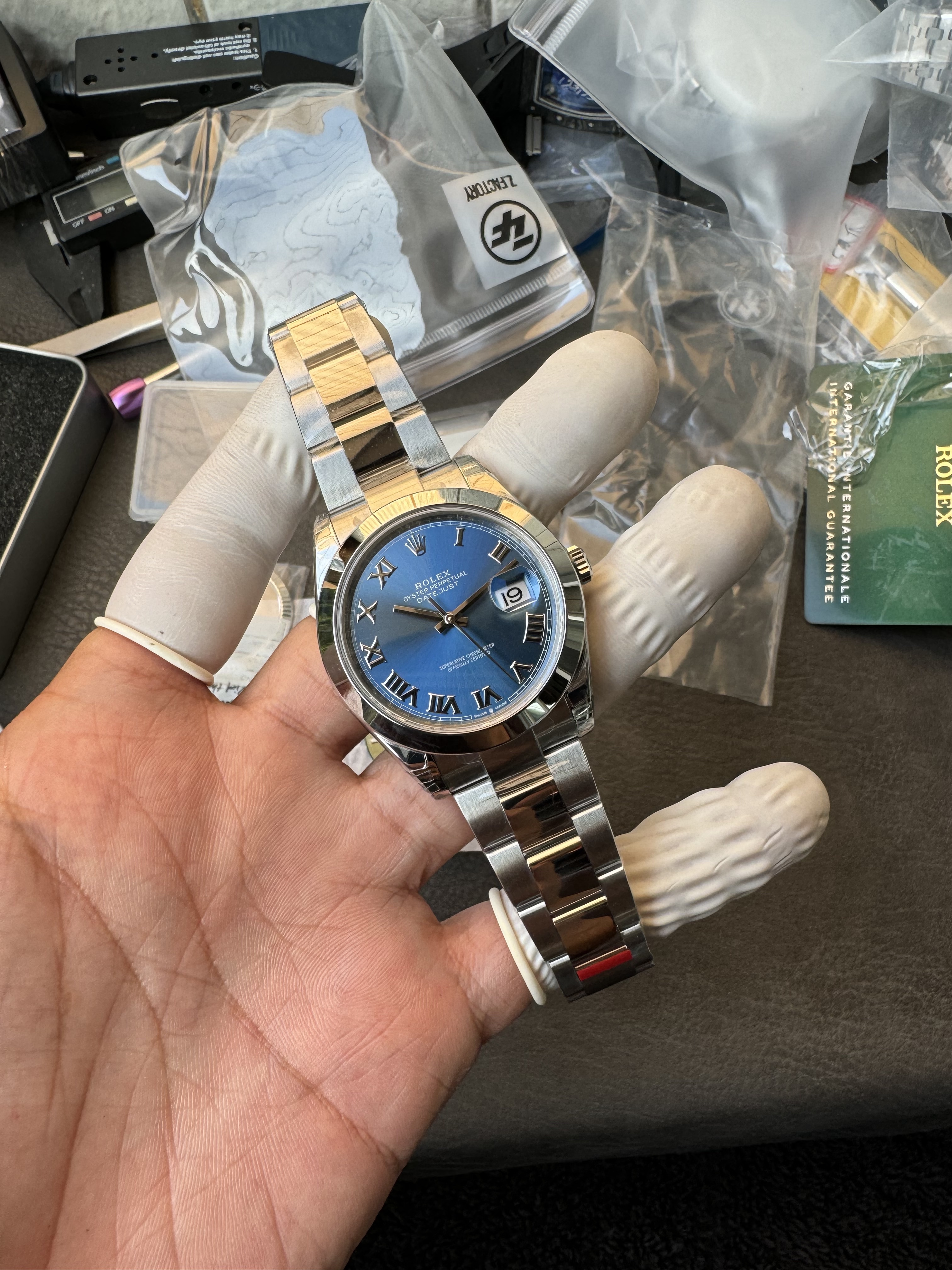 Super Clone 1:1 Rolex Datejust 36mm Blue Roman Dial | 3235 Movement | Oyster Bracelet