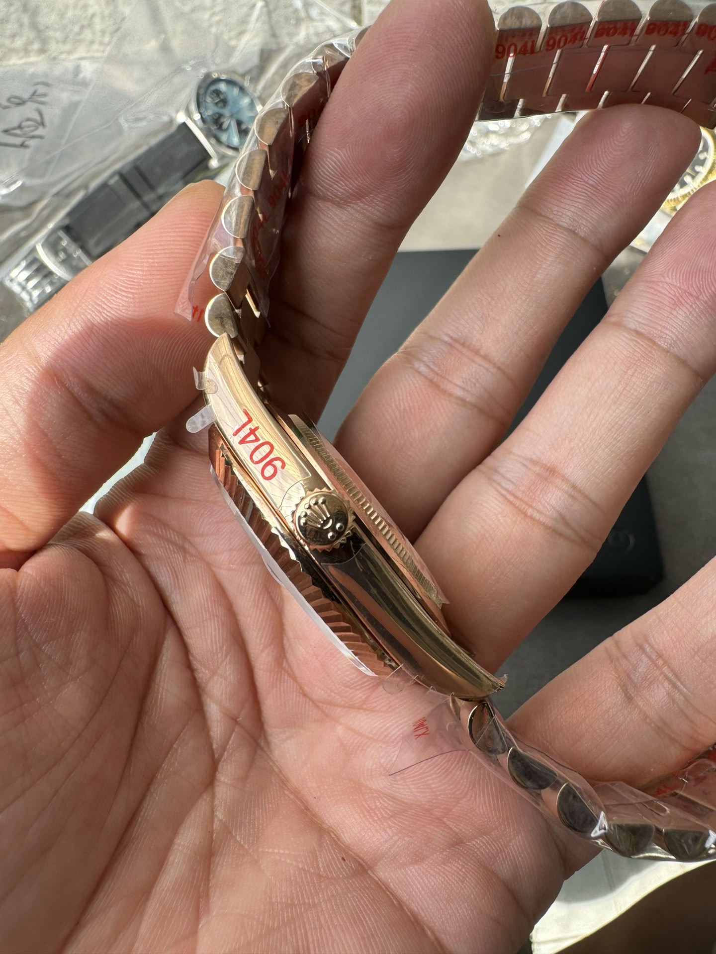 Super Clone Rolex 1:1 Day-Date 40 228235 Chocolate Dial Everose Gold President Watch