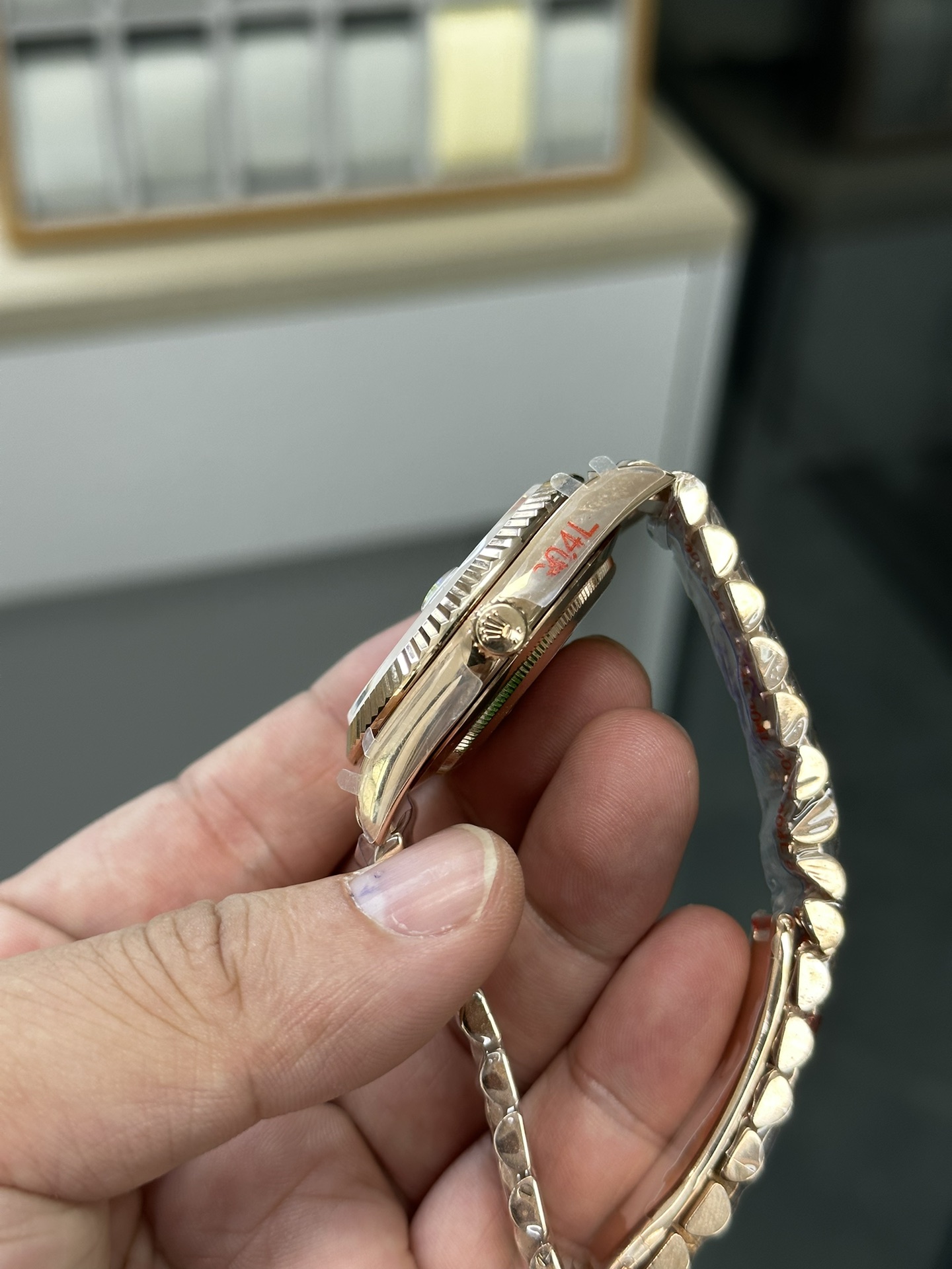 Super Clone Rolex 1:1 Day-Date 40 228235 White Roman Dial Rose Gold Watch