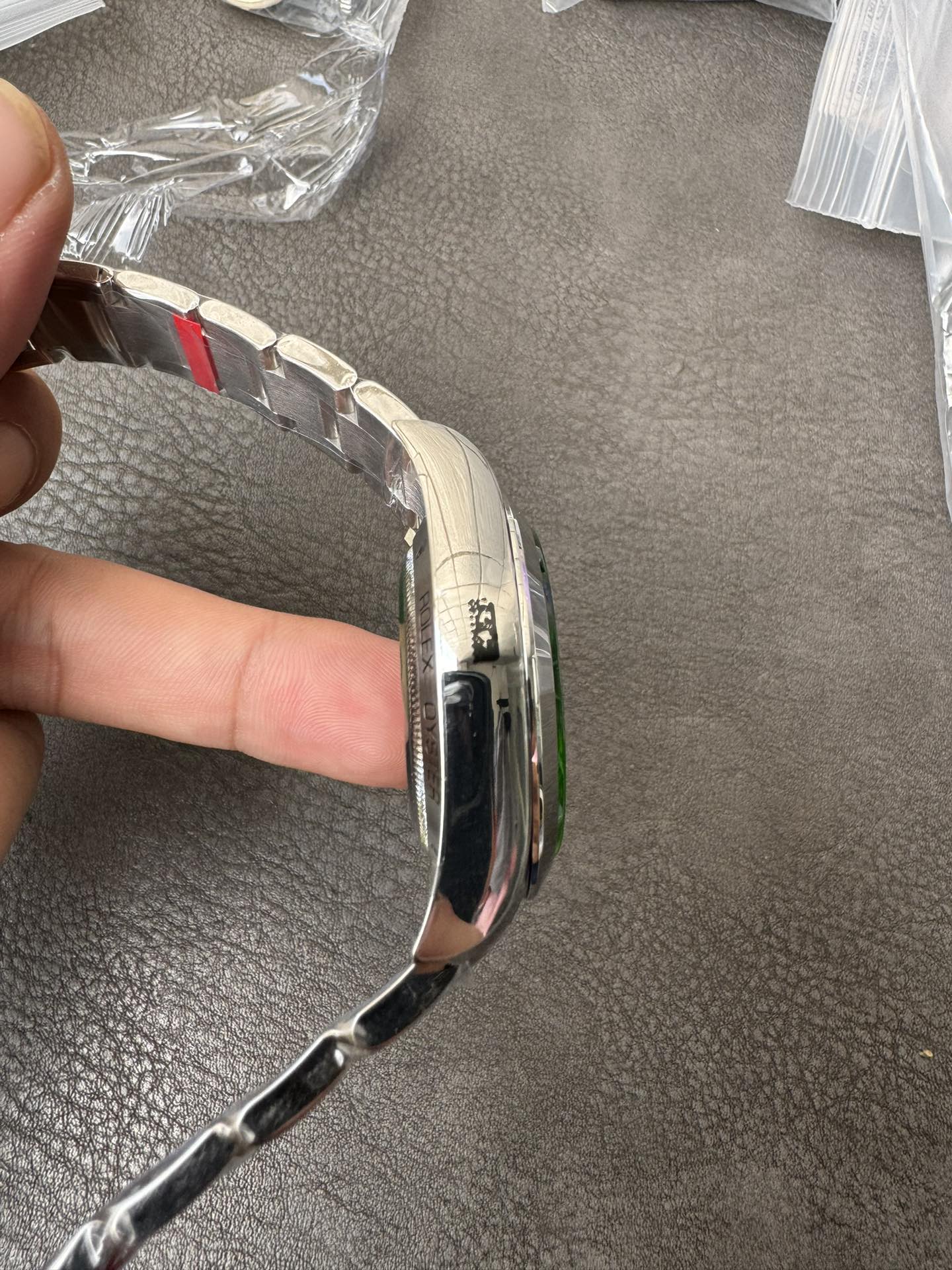 Super Clone Rolex 1:1 Milgauss 116400GV Blue Dial Green Sapphire 41mm 3230 Movement