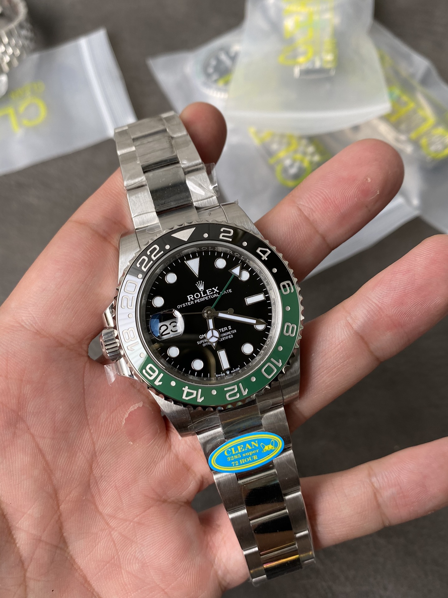 Rolex GMT Master II 126720VTNR Stainless Steel 'Sprite' on Oyster (40mm) Super Clone