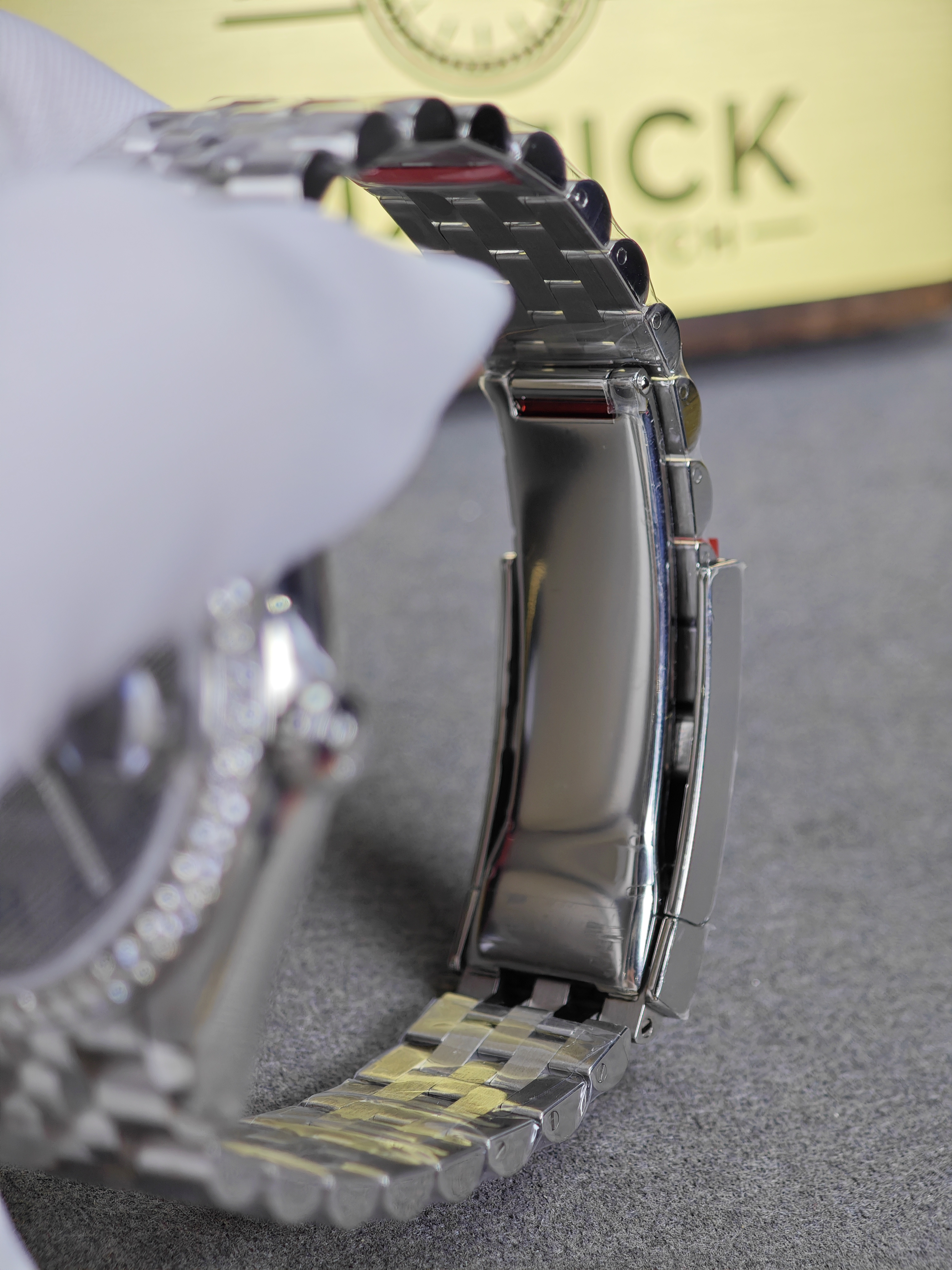 Super Clone Rolex 1:1 Datejust 36mm Green Roman Dial Diamond Bezel Jubilee Bracelet 3235 Movement Watch