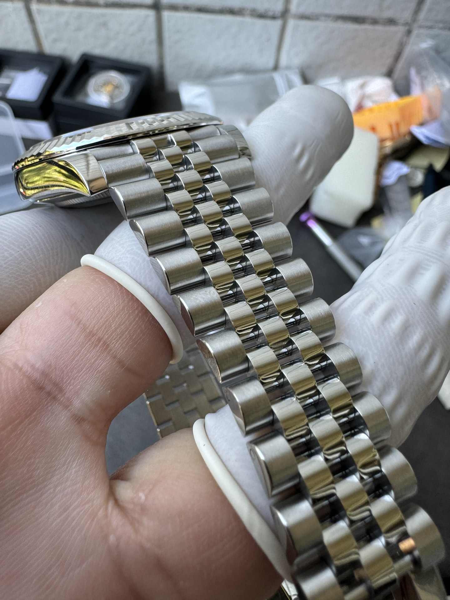 Super Clone 1:1 Rolex Datejust 41mm m126334 | Slate Grey Sunburst Dial | Fluted Bezel | Jubilee Bracelet | 3235 Movement