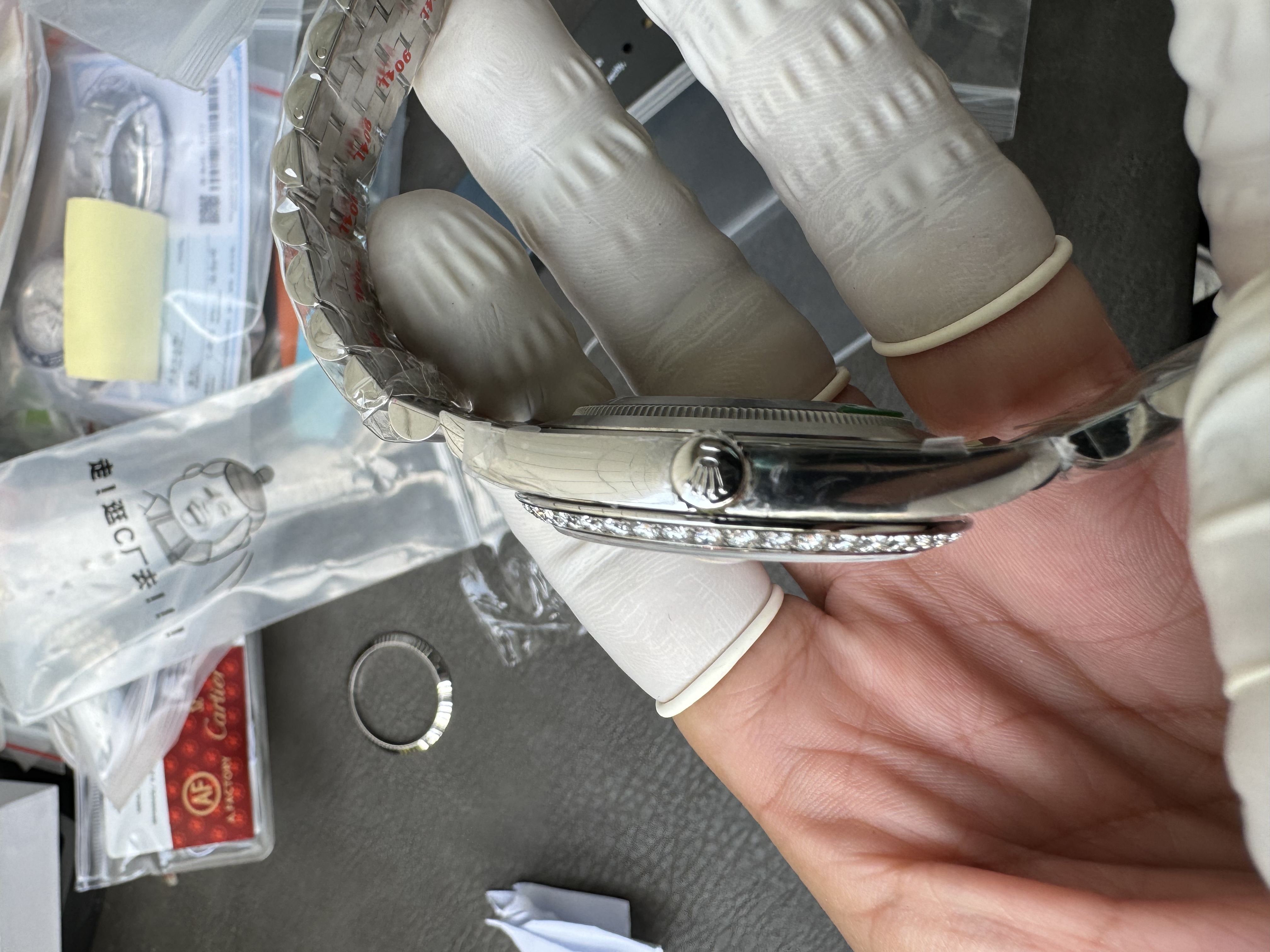 Super Clone 1:1 Rolex Datejust 41mm m126334 | Mother of Pearl Dial with Diamond Markers | Diamond Bezel | Jubilee Bracelet | 3235 Movement