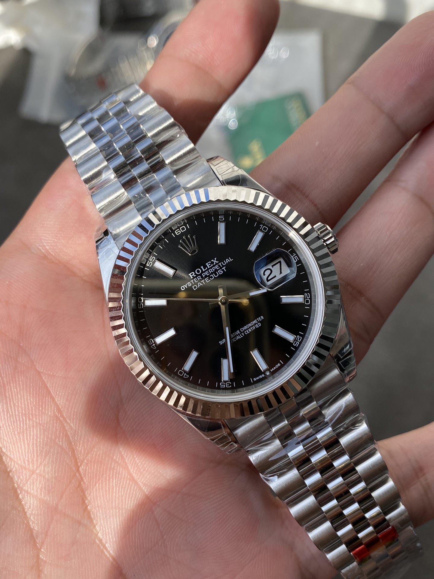 Super Clone Rolex 1:1 Datejust 41mm Black  Dial Jubilee Bracelet – 3235 Movement