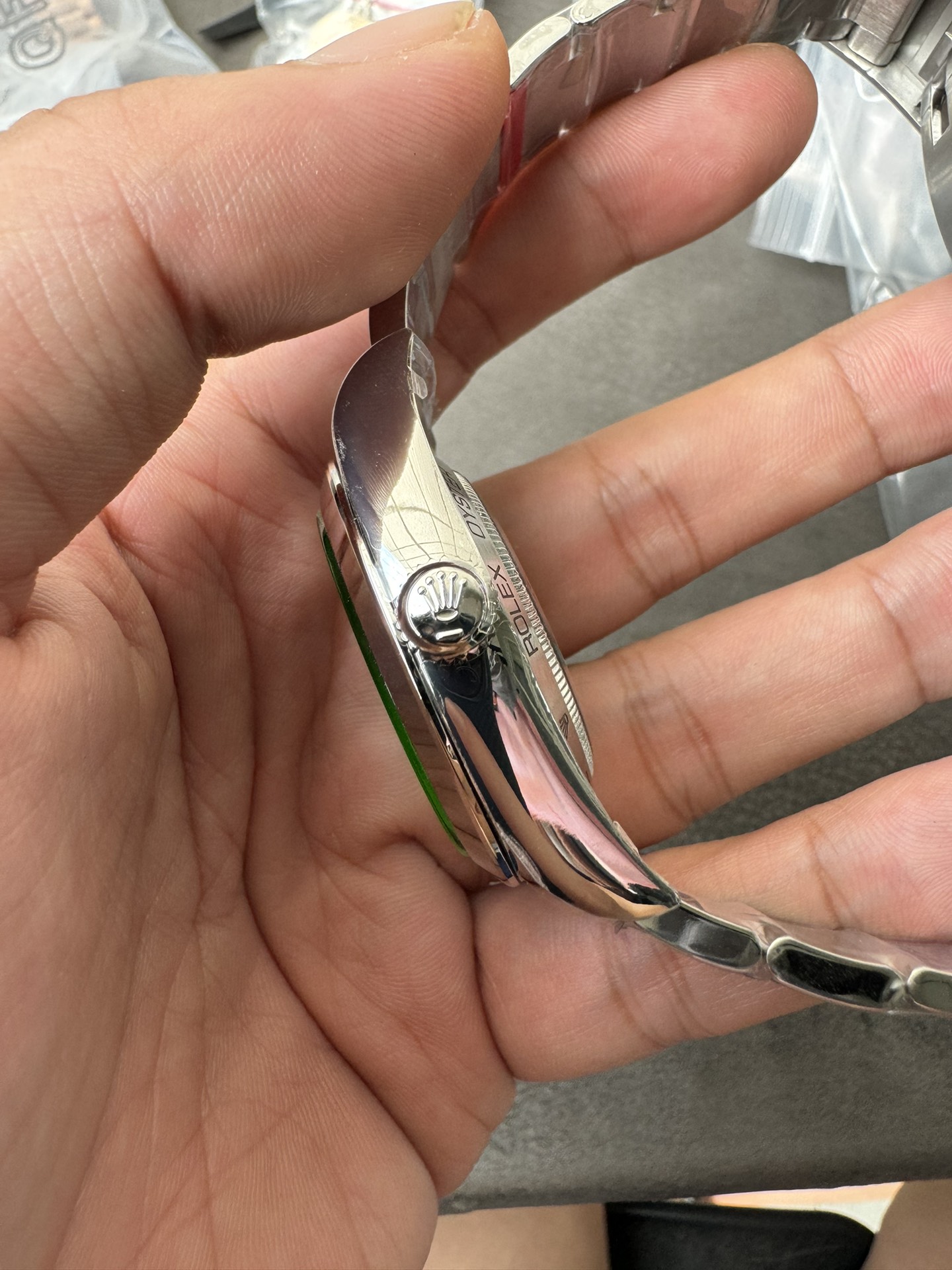 Super Clone Rolex 1:1 Milgauss 116400GV Blue Dial Green Sapphire 41mm 3230 Movement