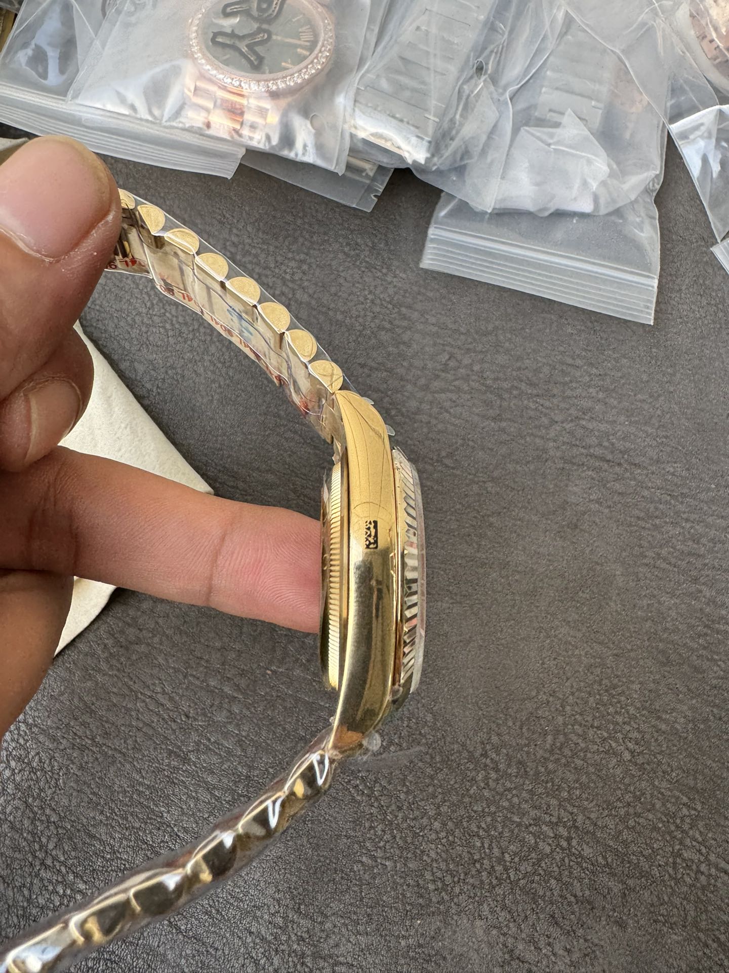 Super Clone Rolex 1:1 Day-Date 36 128238 Green Diamond Dial President Watch